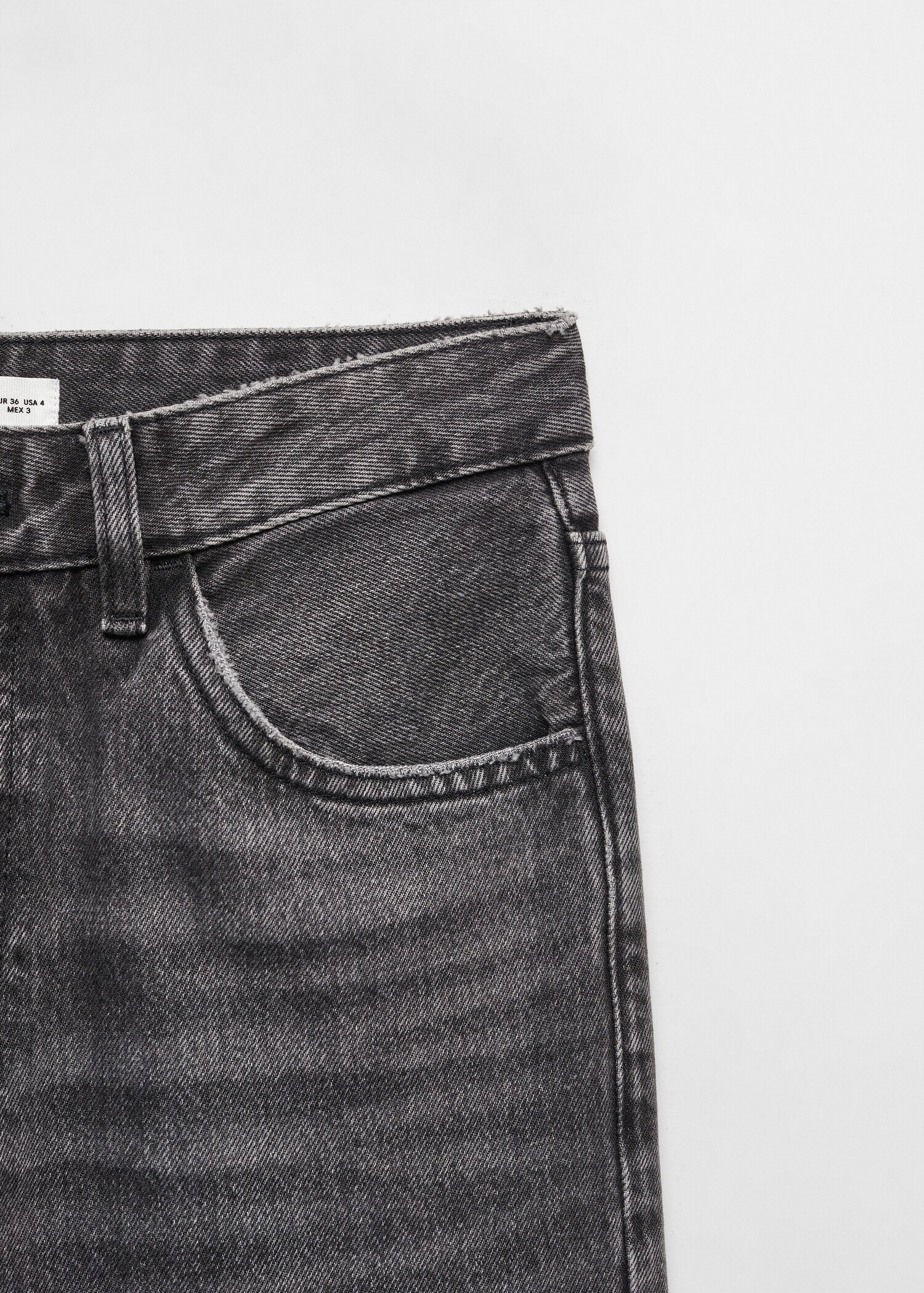 Mid-rise straight jeans - Details of the article 8
