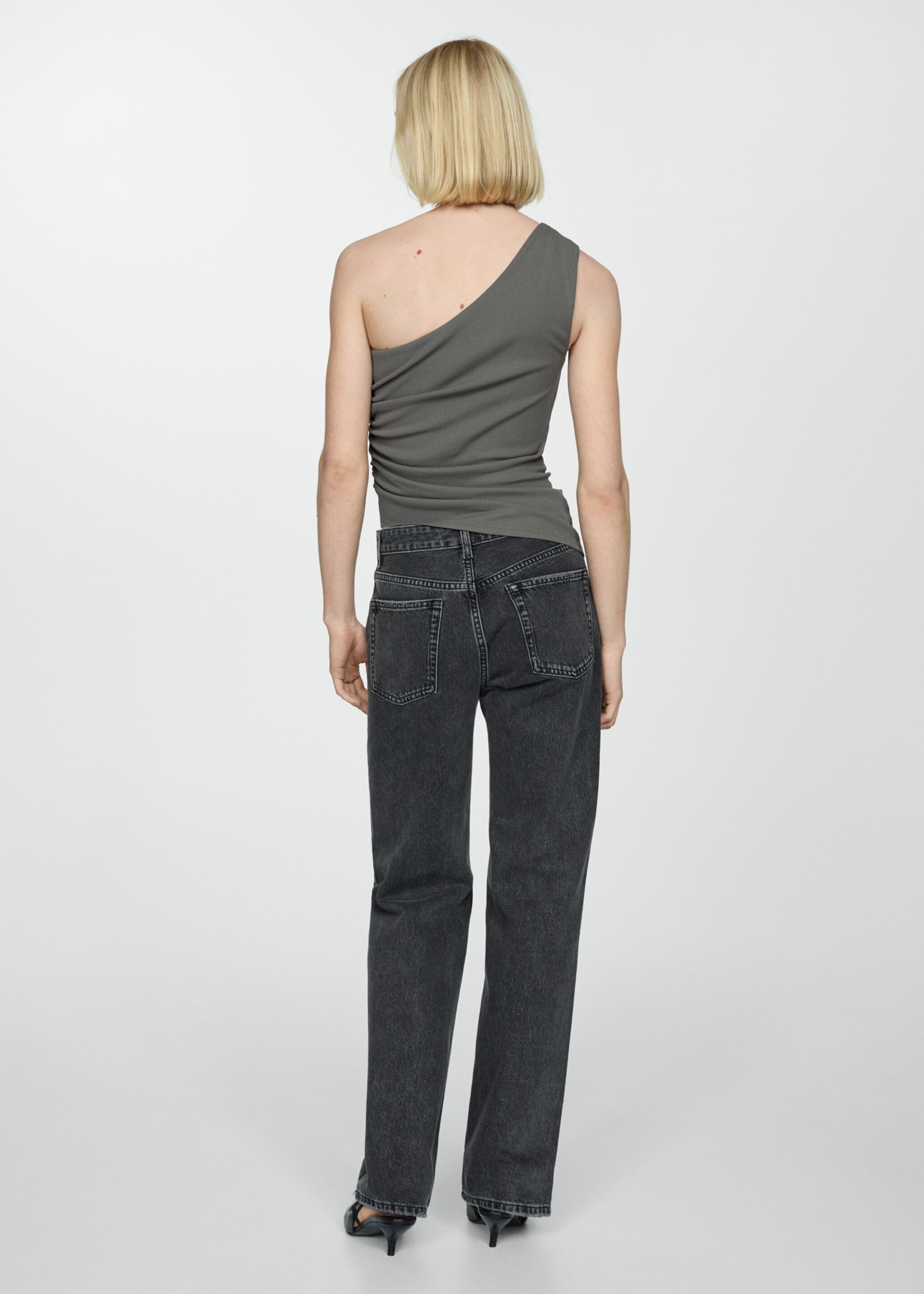 Mid-rise straight jeans - Reverse of the article
