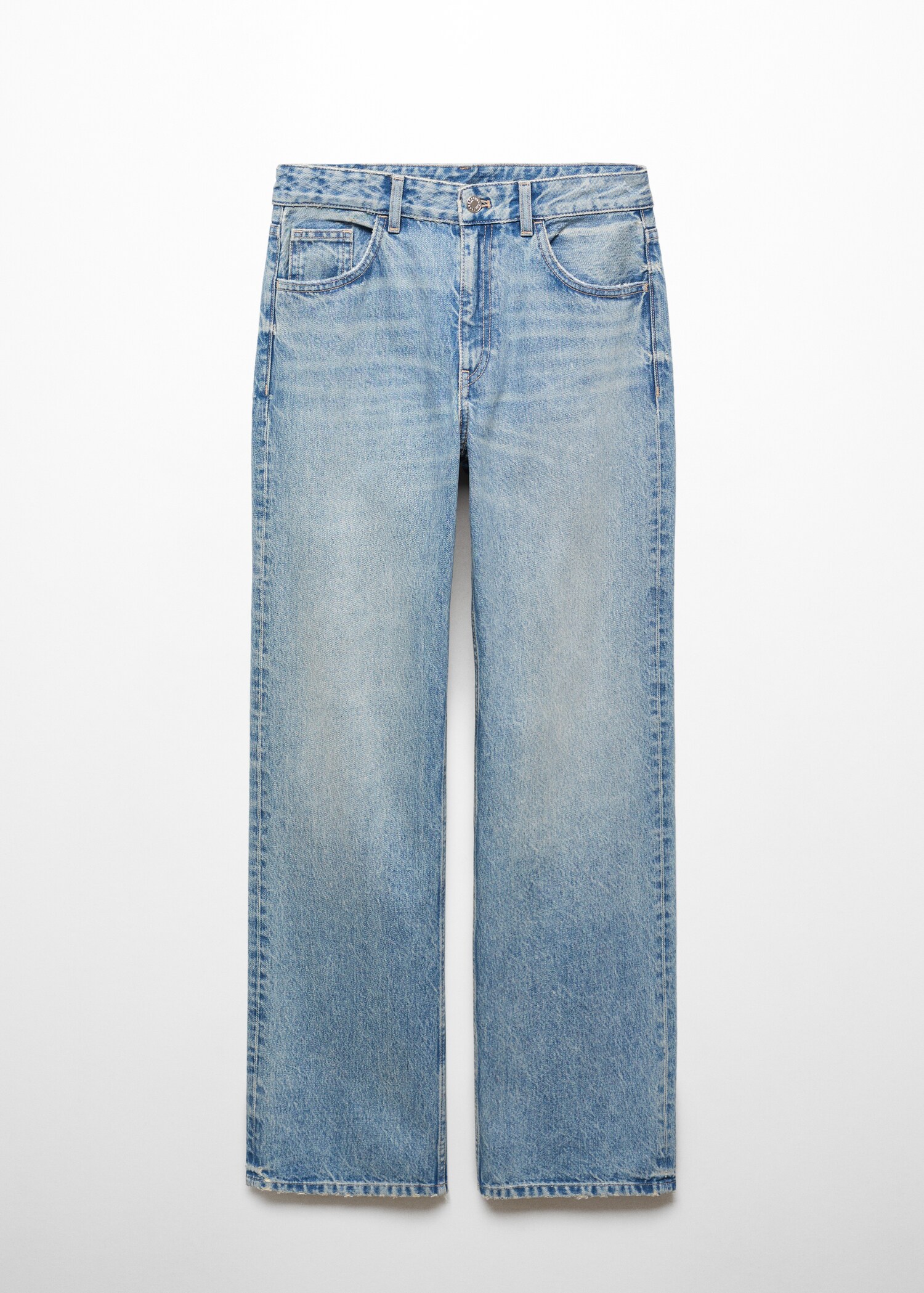Mid-rise straight jeans - Article without model