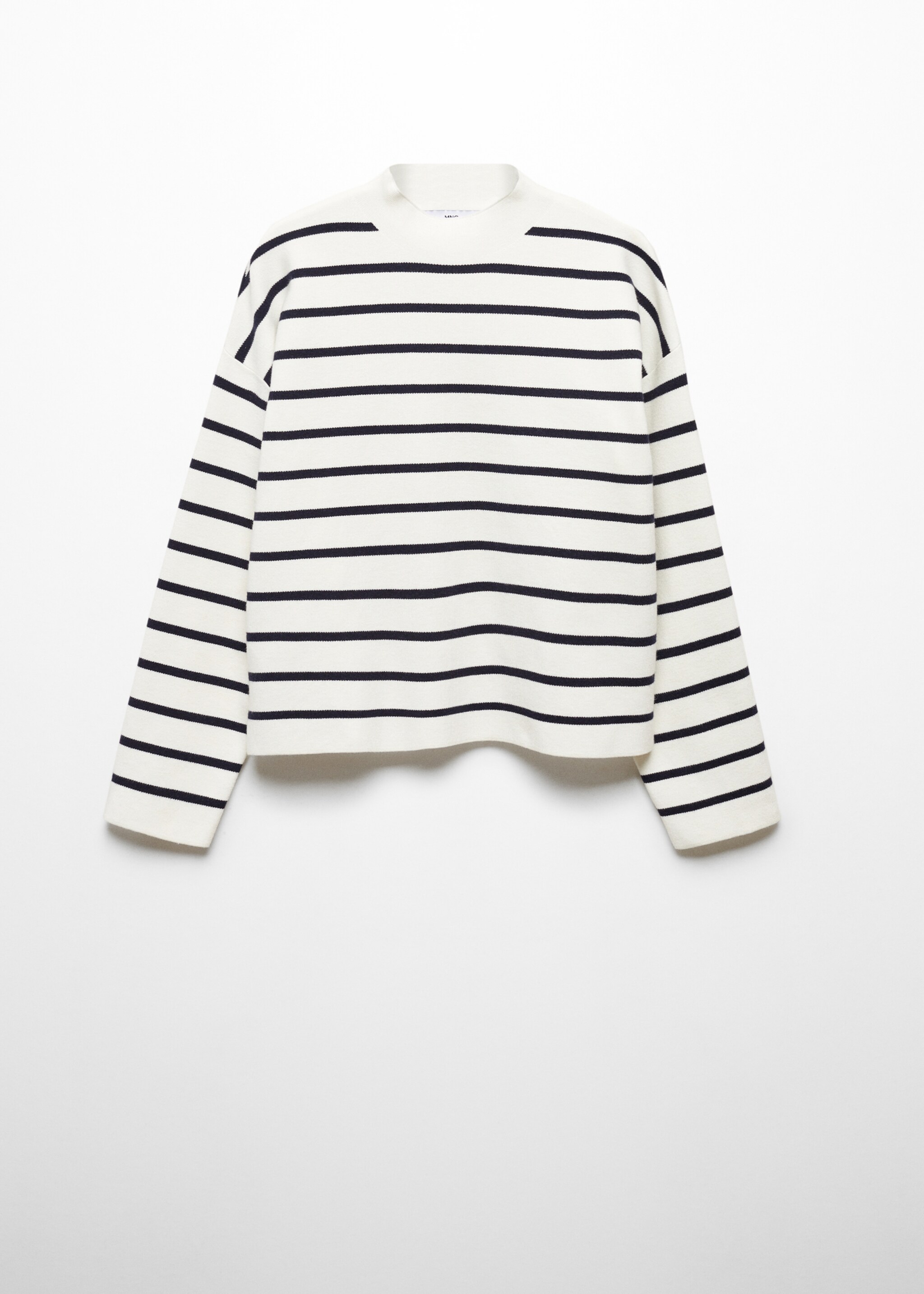 Pull-over rayures col montant - Article sans modèle