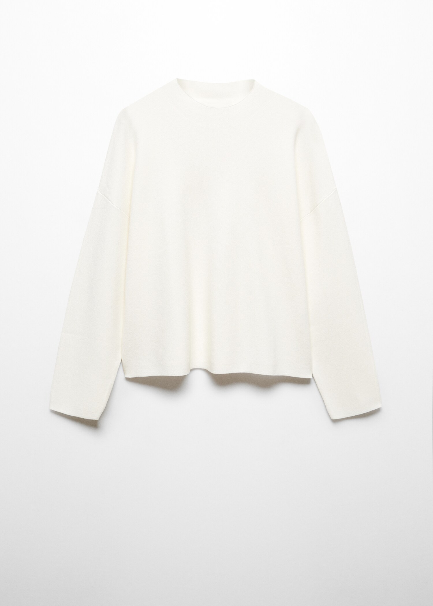 Knitted sweater with perkins neck - Article without model