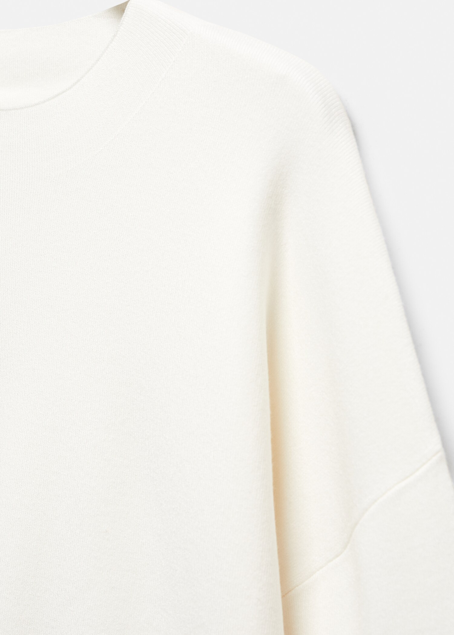 Knitted sweater with perkins neck - Details of the article 8
