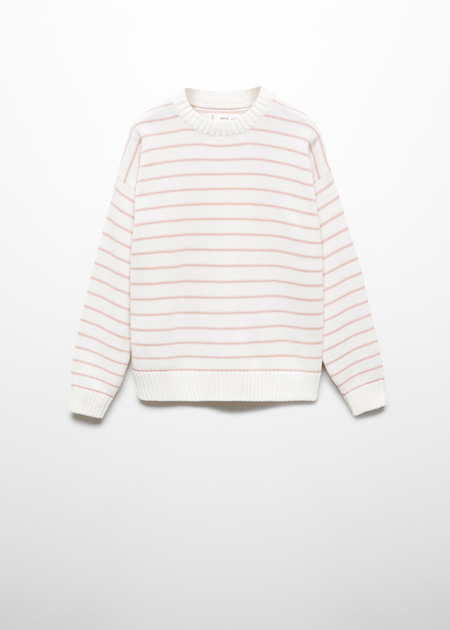 Striped cotton-blend sweater - Article without model