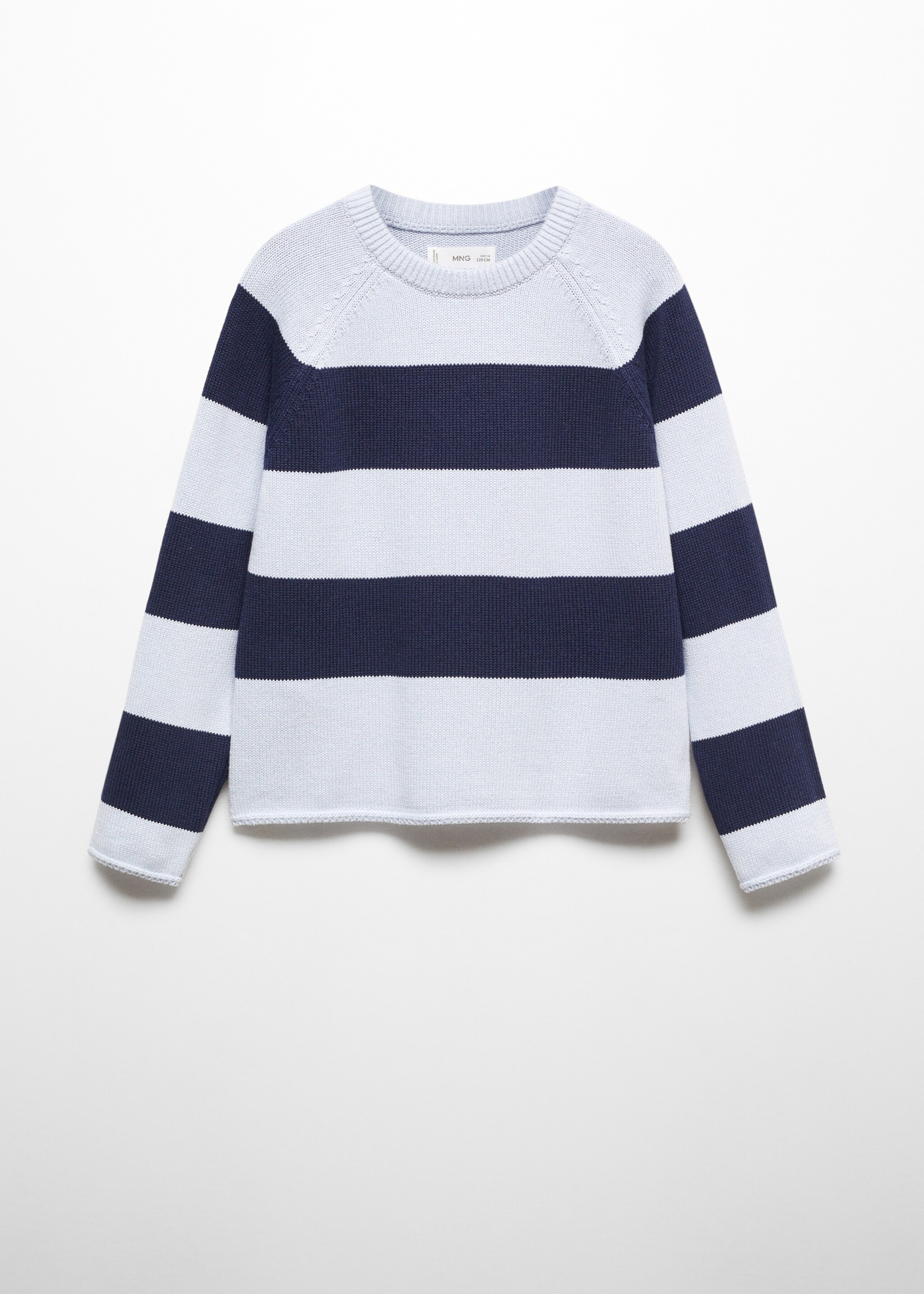 Striped cotton-blend sweater - Article without model
