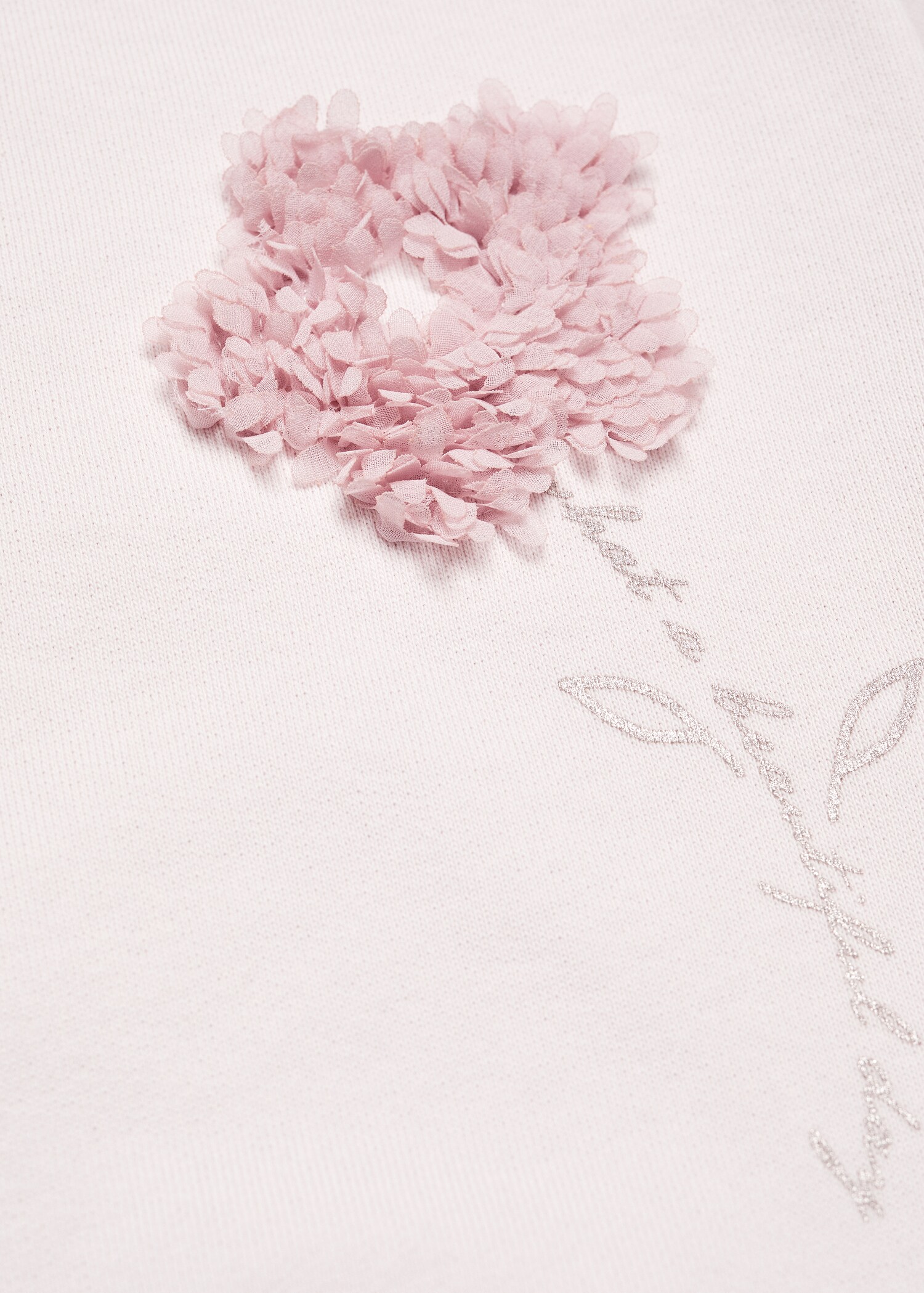 Embossed flower sweatshirt - Details of the article 8