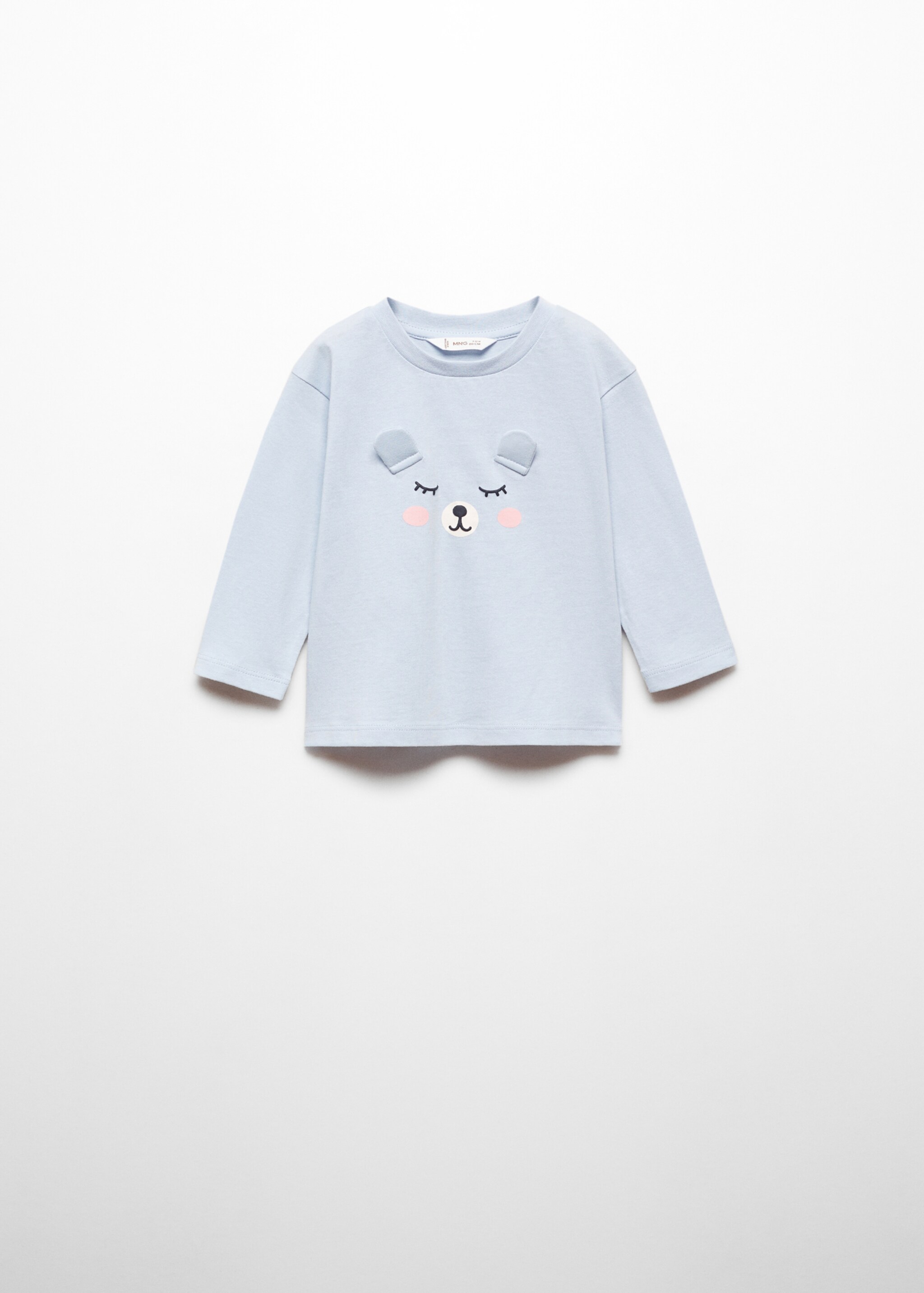 T-shirt de manga comprida estampada - Artigo sem modelo