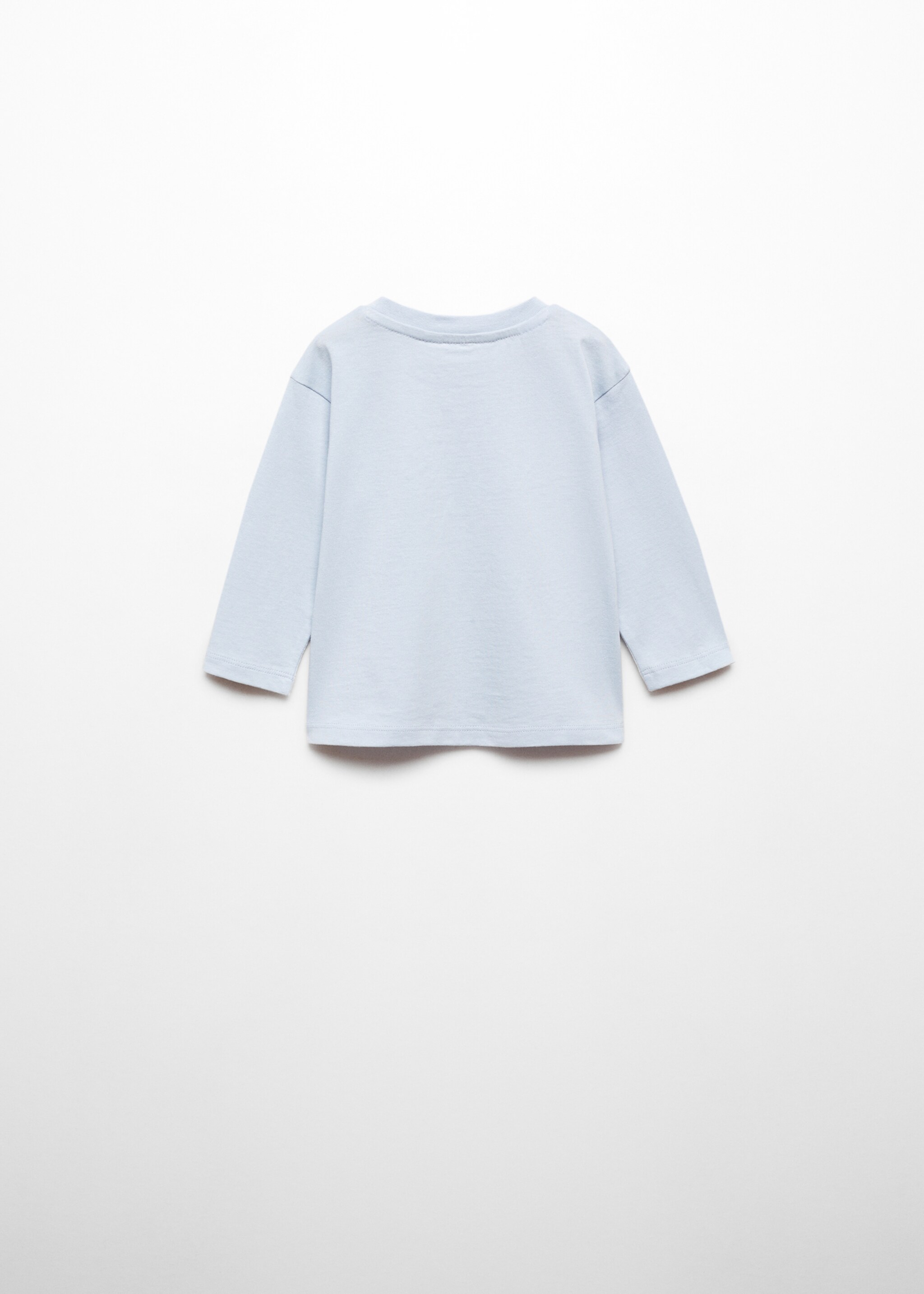 T-shirt de manga comprida estampada - Verso do artigo