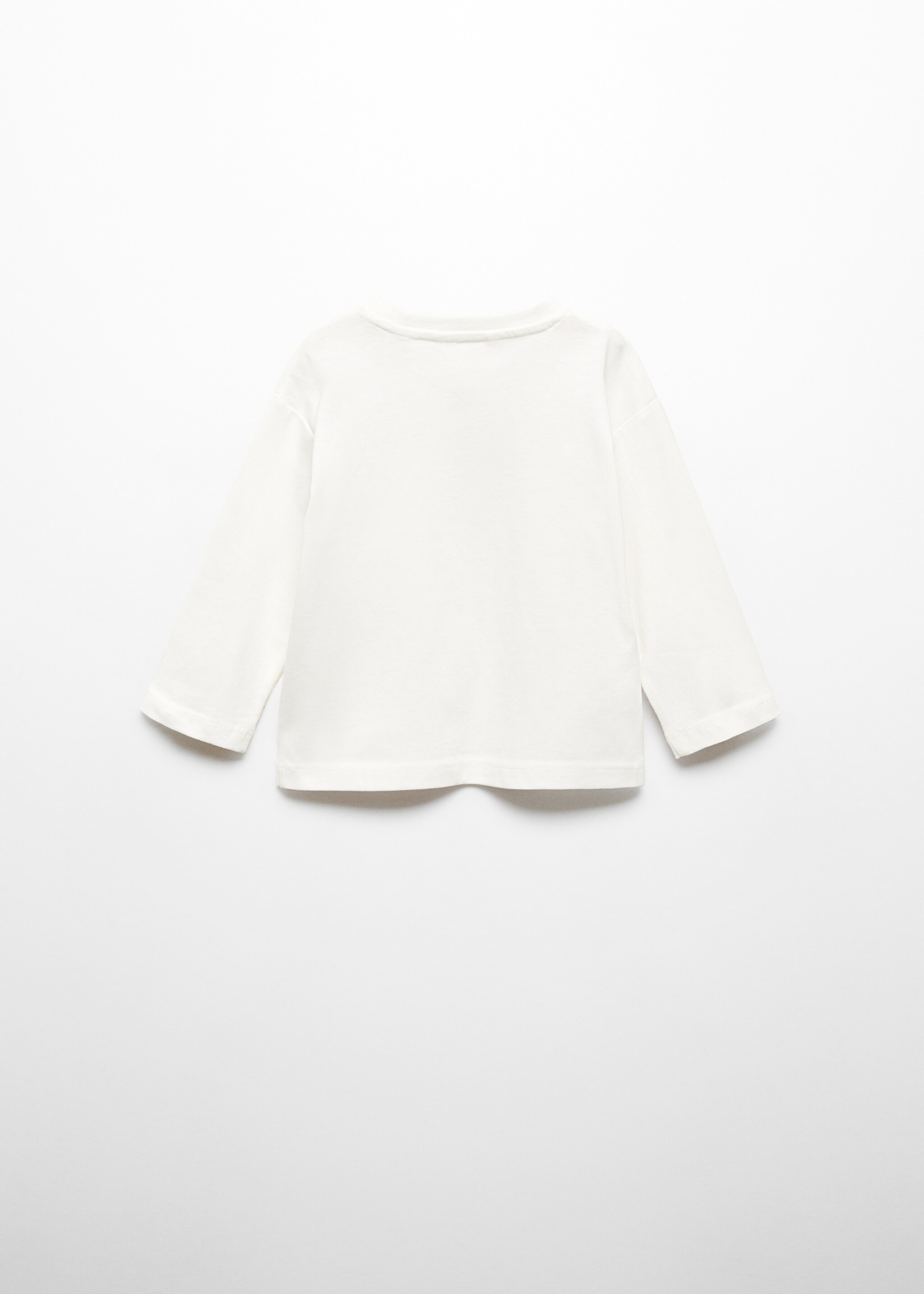 Long-sleeved t-shirt with message - Reverse of the article