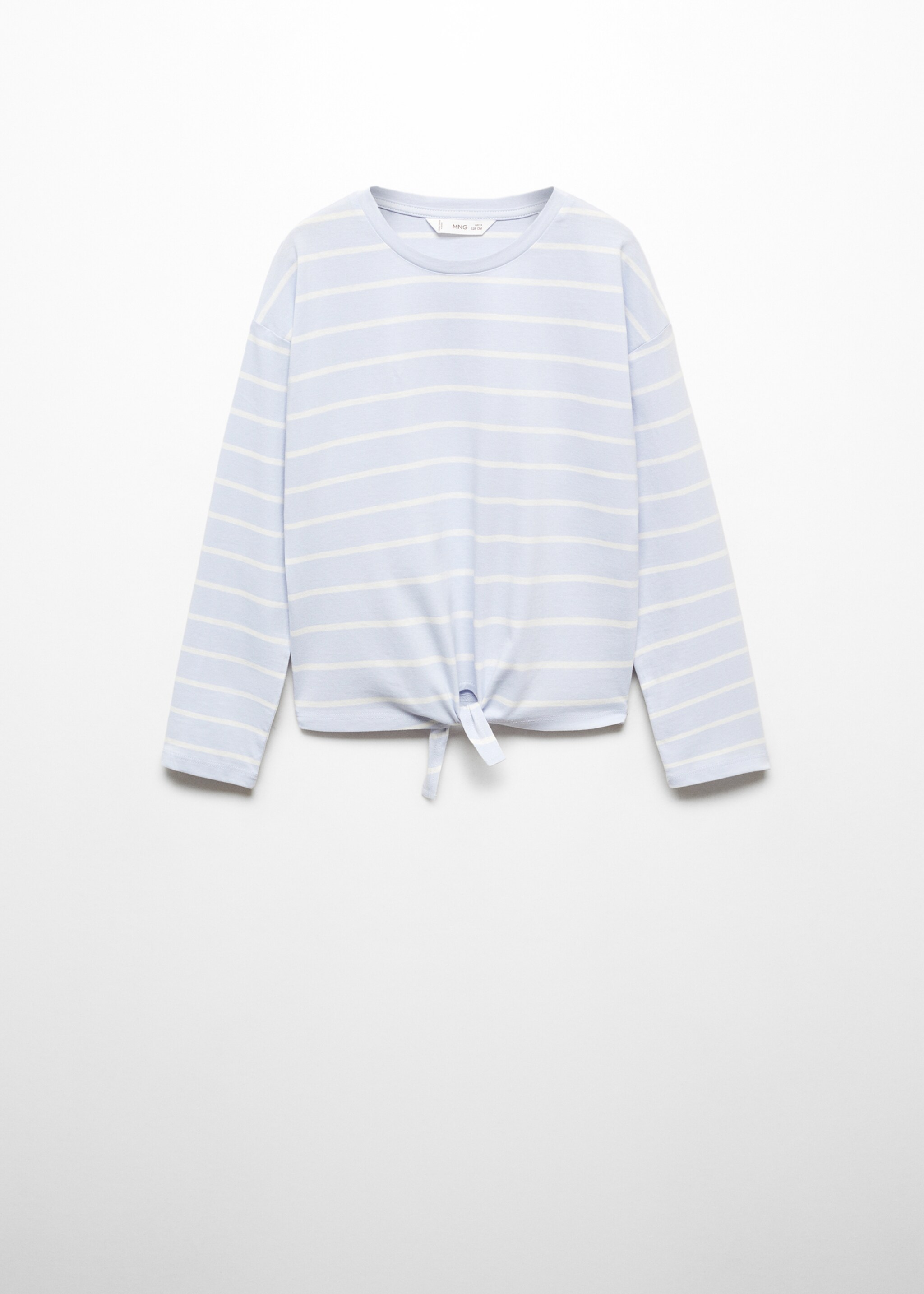 Knotted striped t-shirt - Article without model