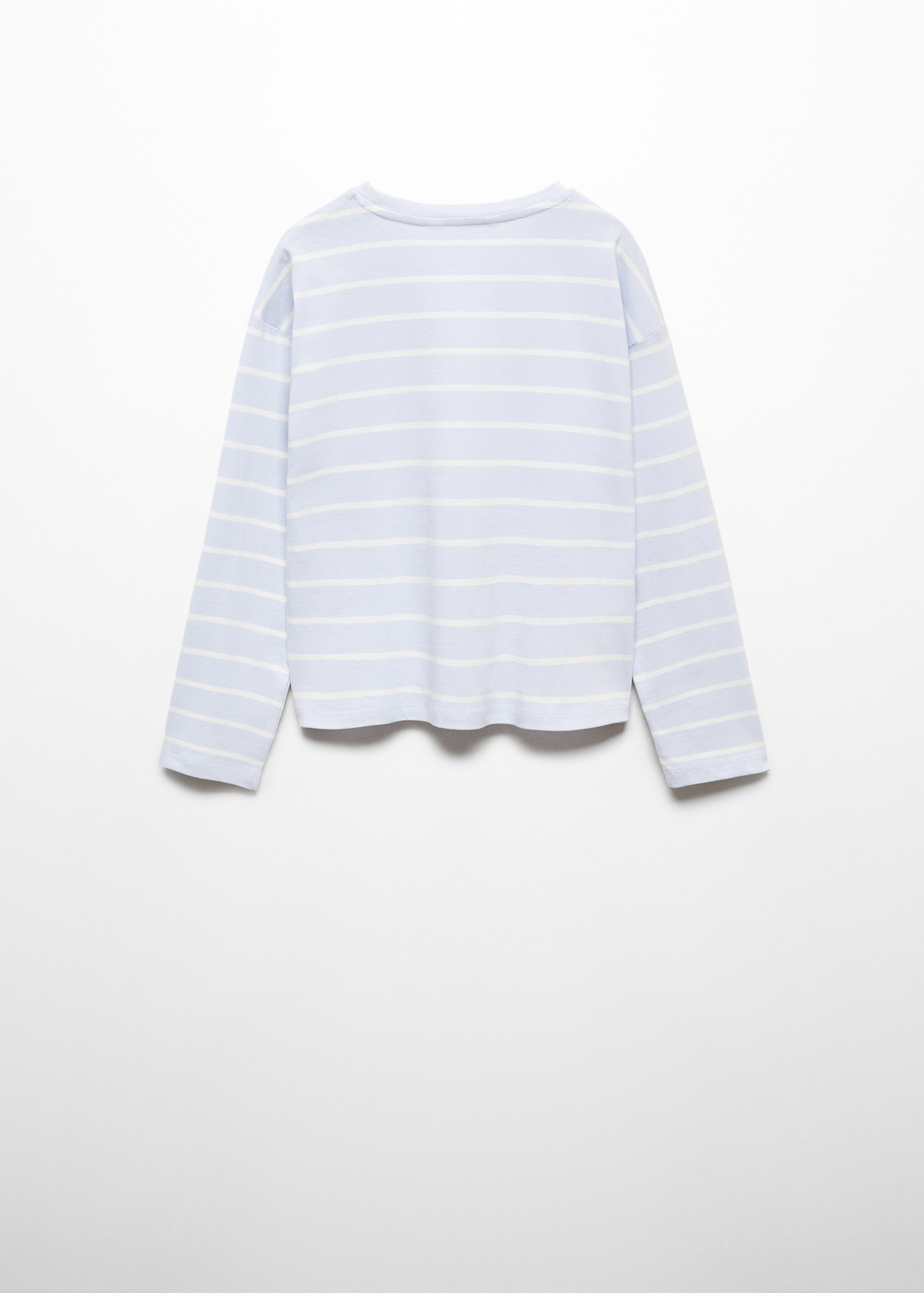 Knotted striped t-shirt - Reverse of the article