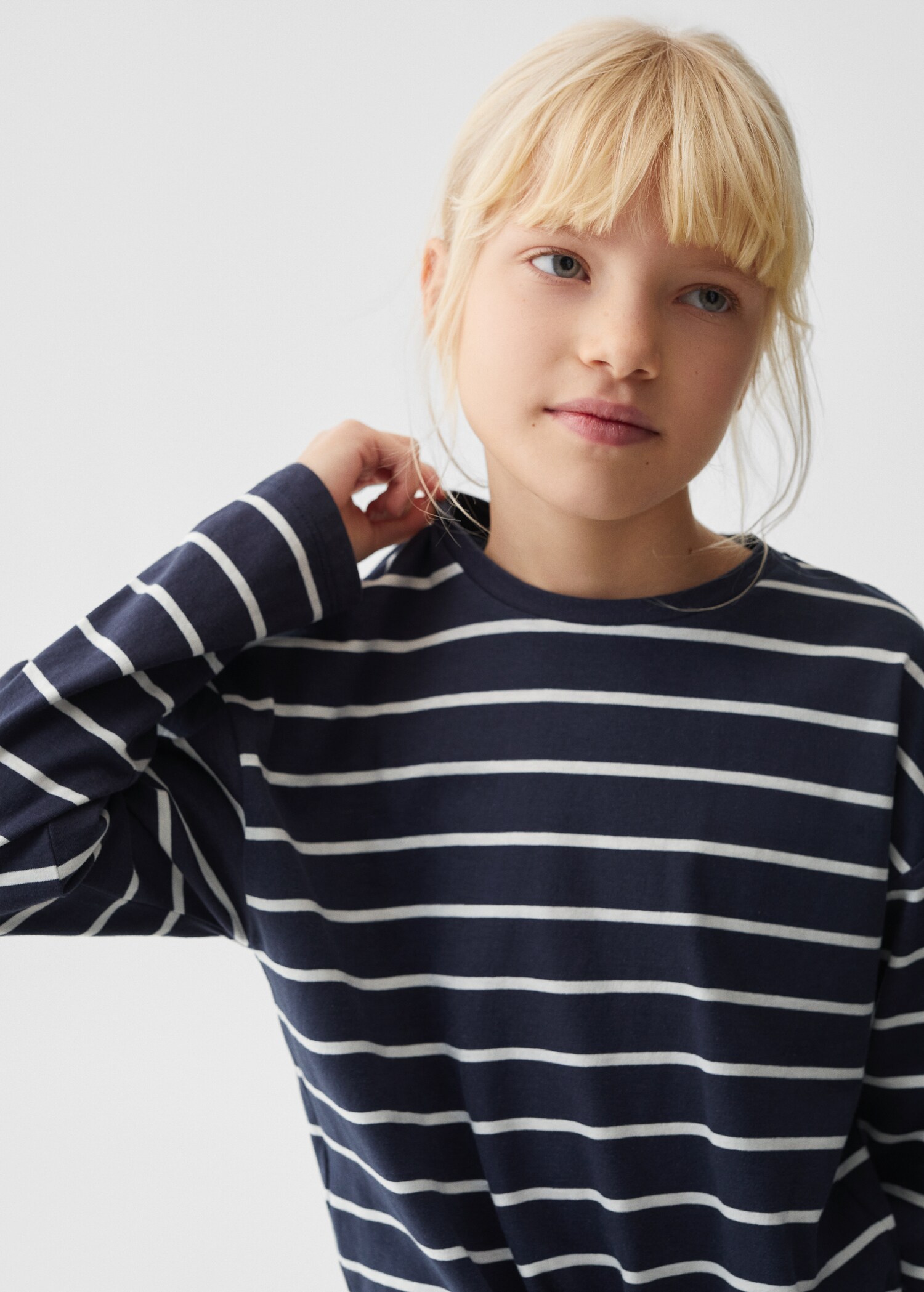 T-shirt à rayures nœud - Détail de l'article 1