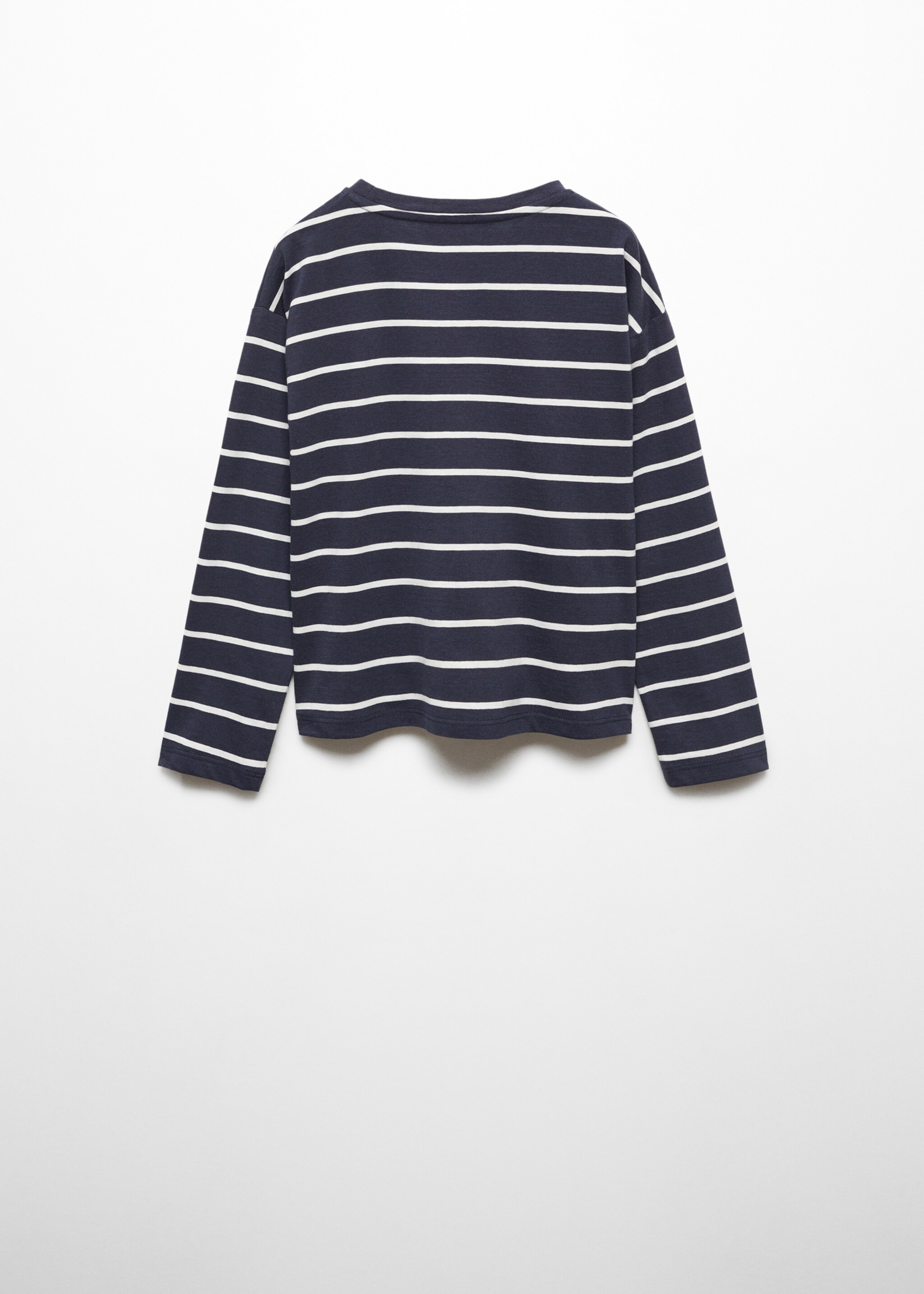 Knotted striped t-shirt - Reverse of the article