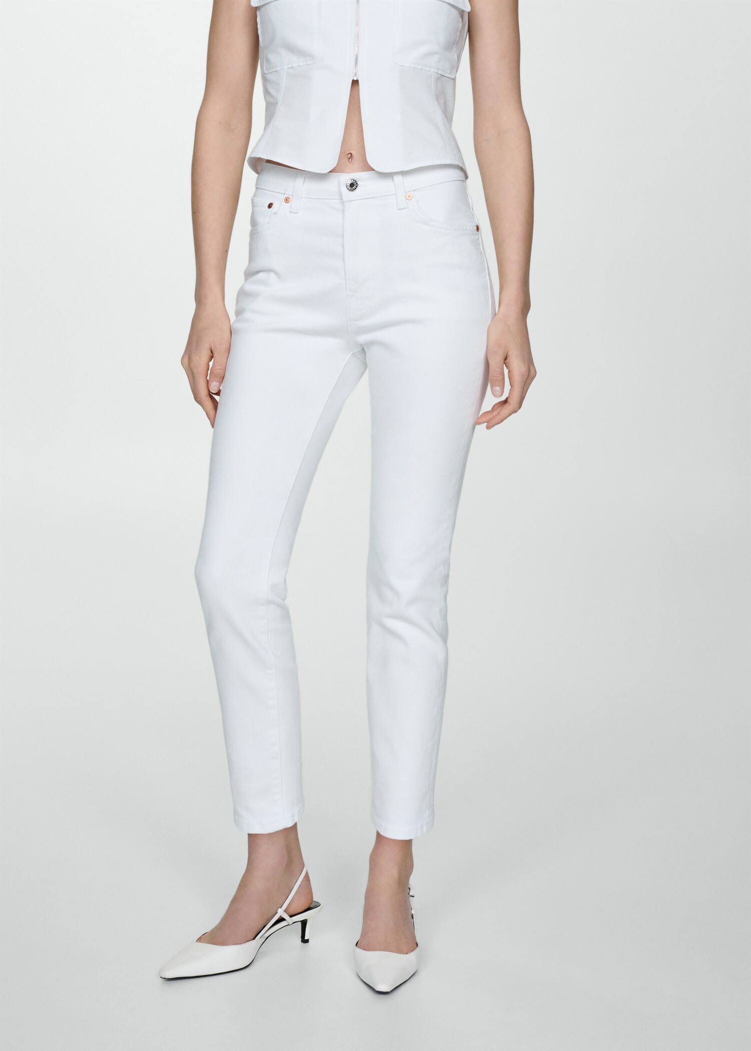 Slim-Jeans in Cropped-Länge Claudia - Mittlere Ansicht