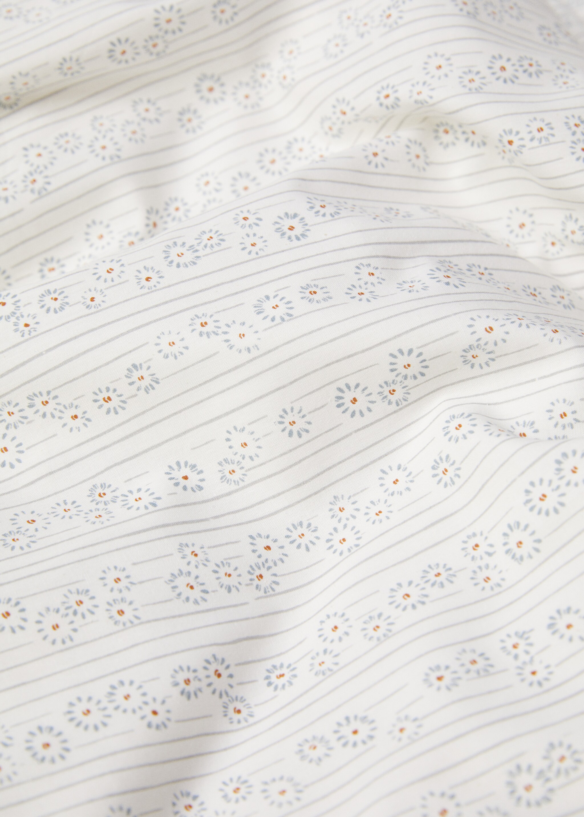 100% cotton duvet cover with floral design 150cm - Details of the article 2