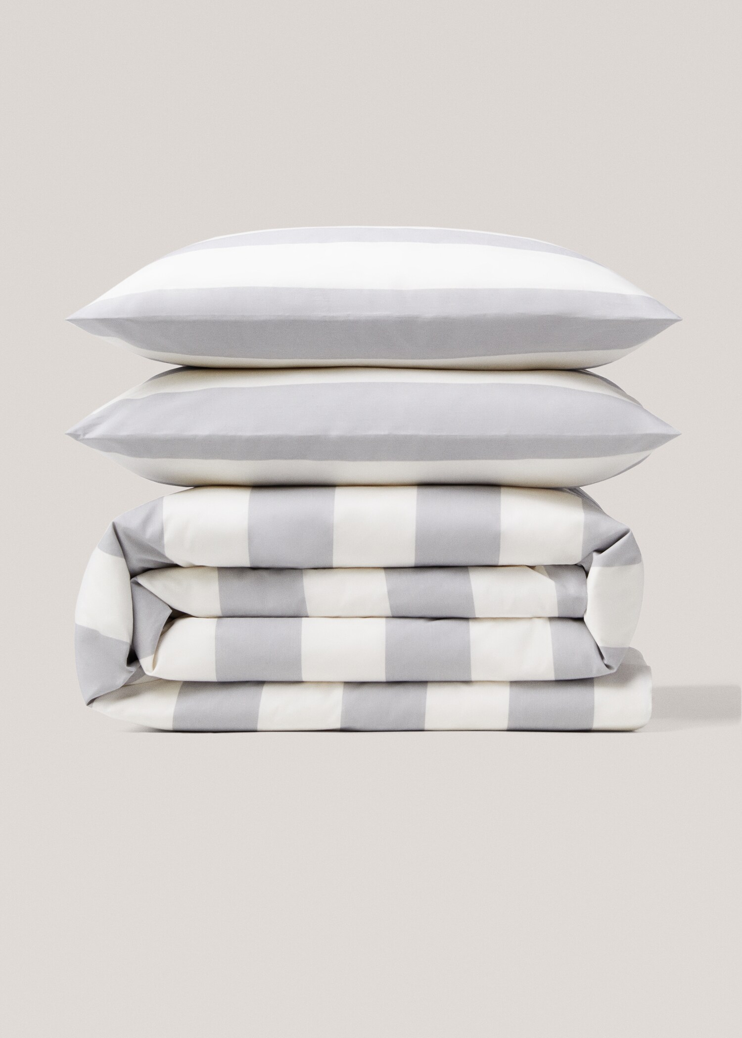 Funda nórdica algodón rayas contraste cama 135cm - Artículo sin modelo