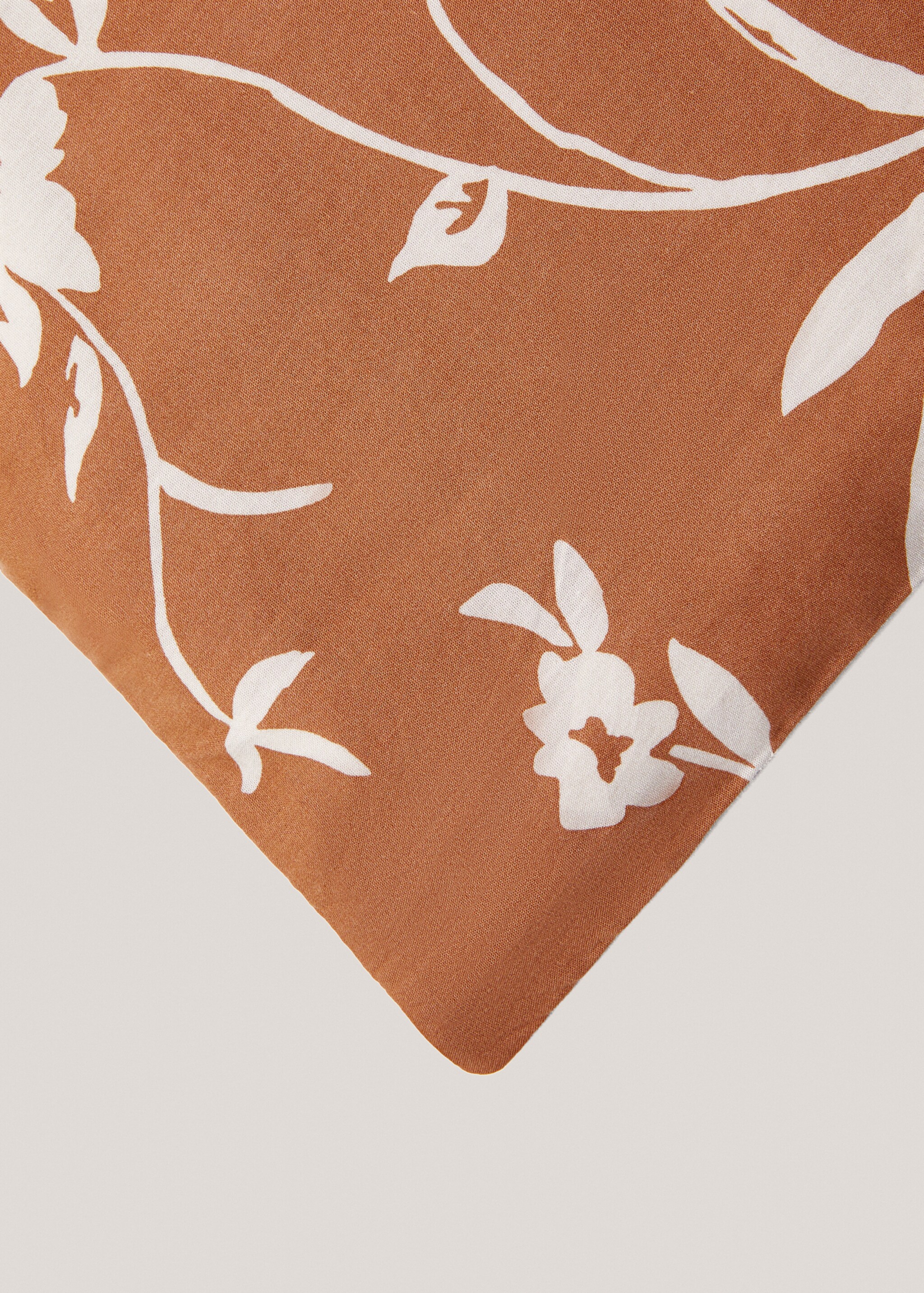 Dekbedovertrek met terracotta bloemen Bed 150/ 160 cm - Detail van het artikel 1