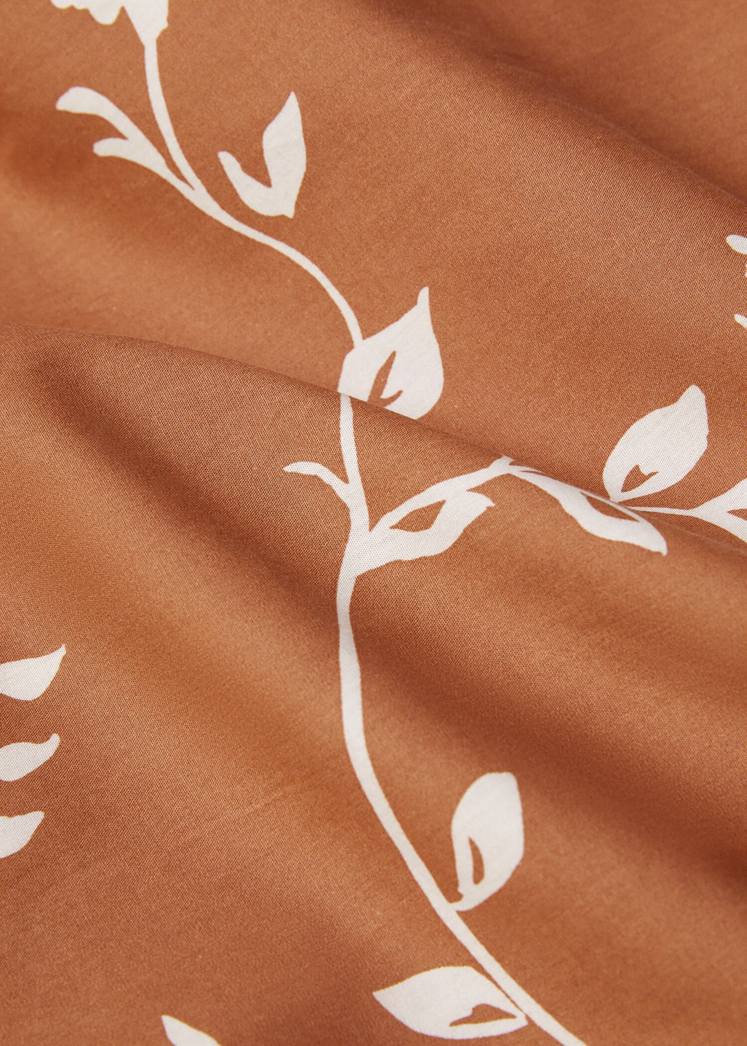 Duvet cover with terracotta flower design 150cm - Details of the article 2