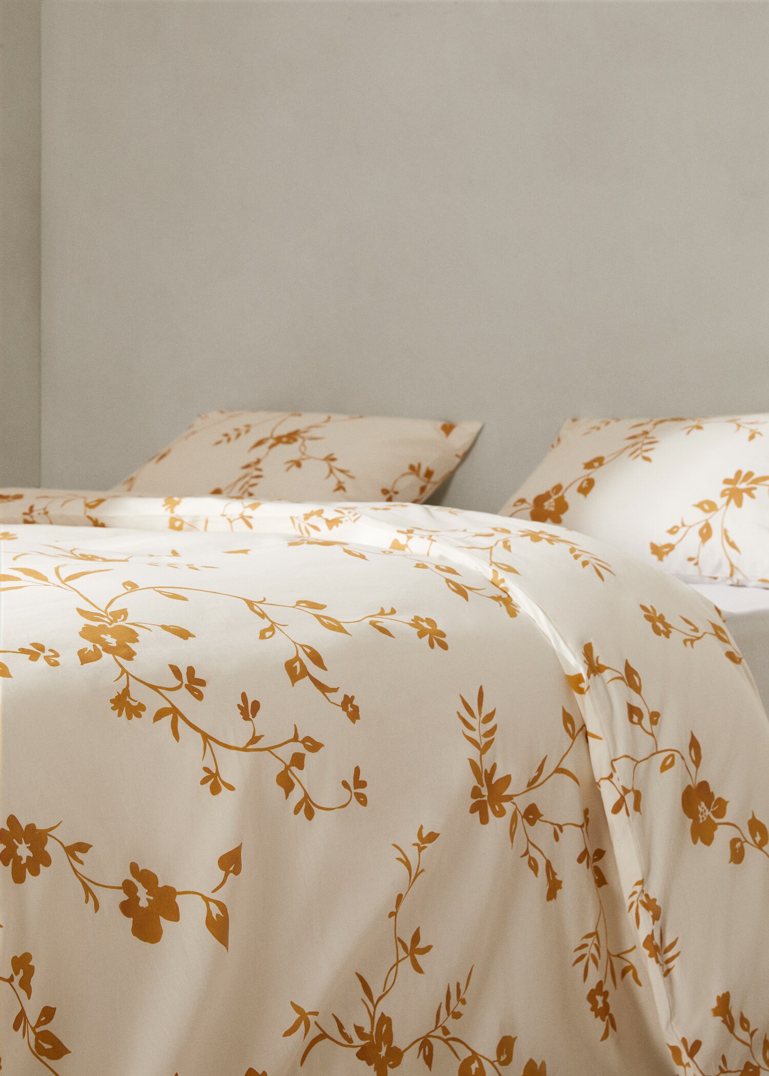 Cotton duvet cover with flower design Single bed - Details of the article 7