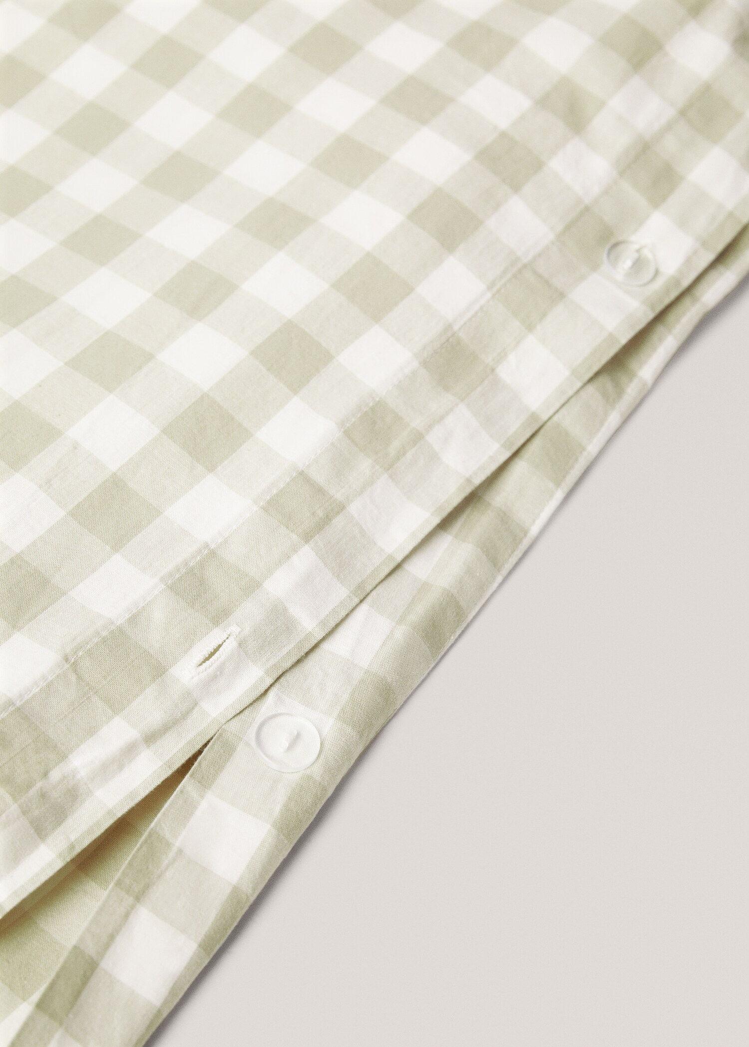 Check cotton duvet cover for king bed - Details of the article 3