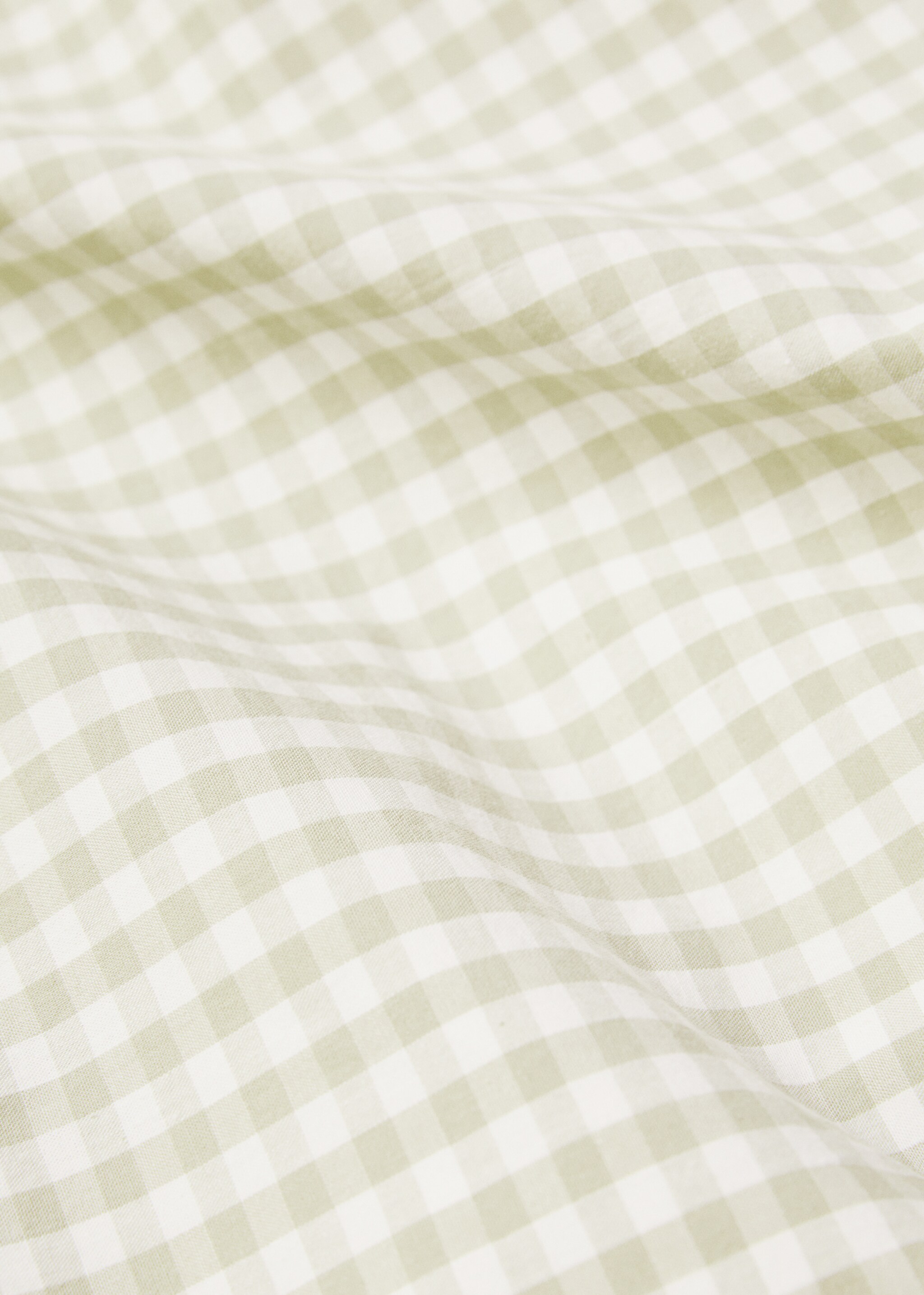 Gingham-check cotton duvet cover Single bed - Details of the article 3