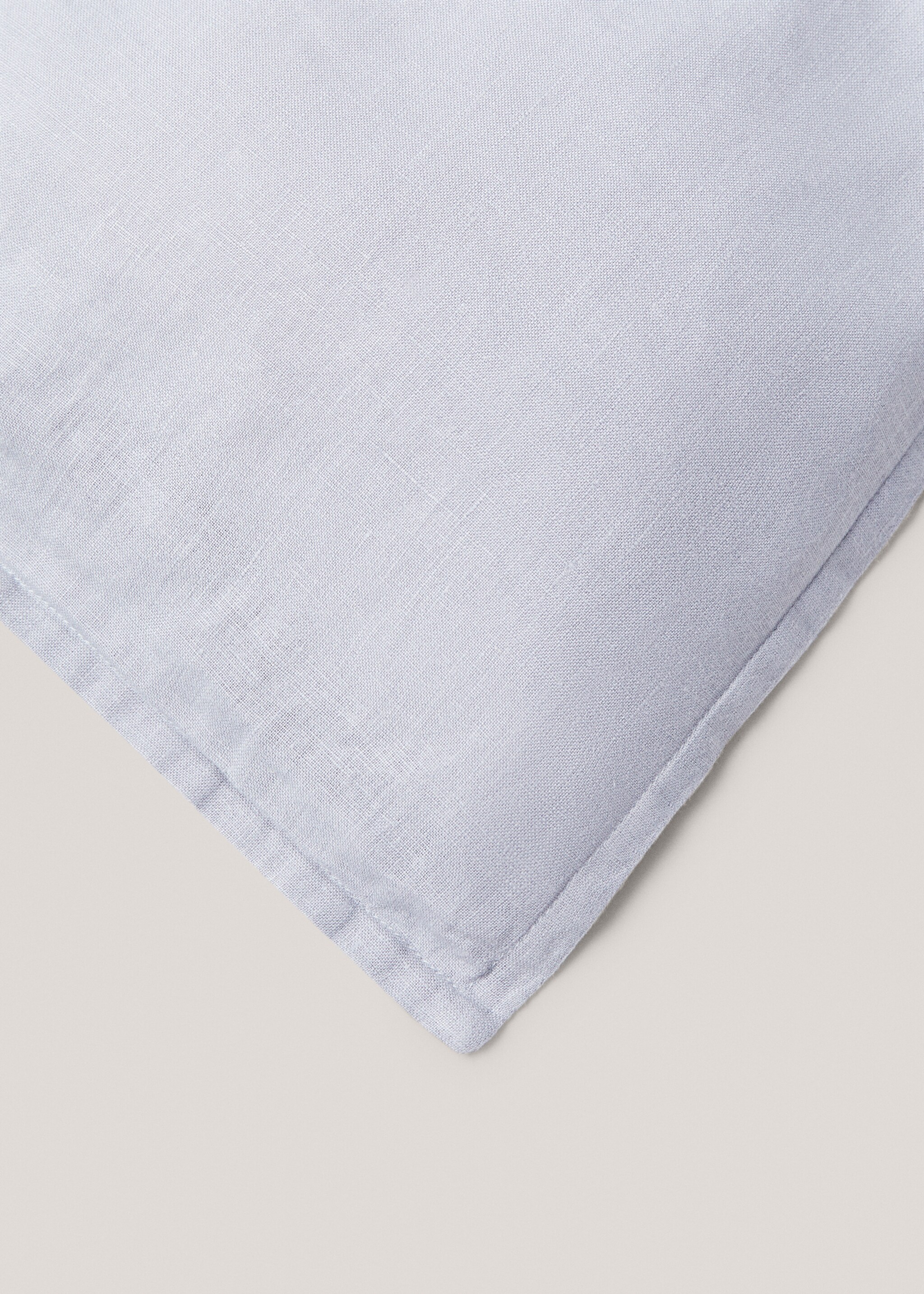 100% linen duvet cover large queen bed - Details of the article 3, Indigo Blue. Ref: 67004078-00.