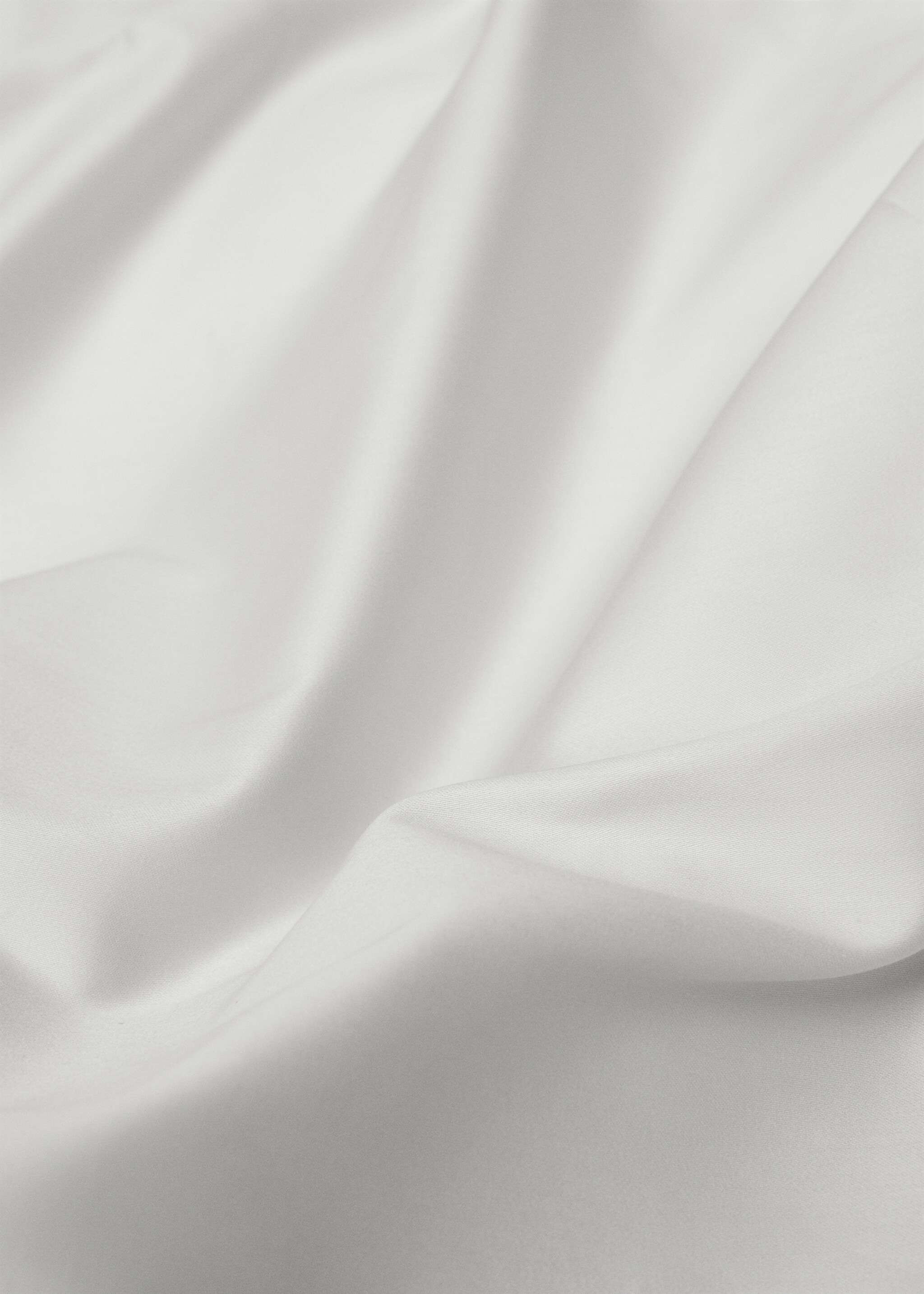 Satin duvet cover for king bed - Details of the article 2, Grey. Ref: 67004081-00.
