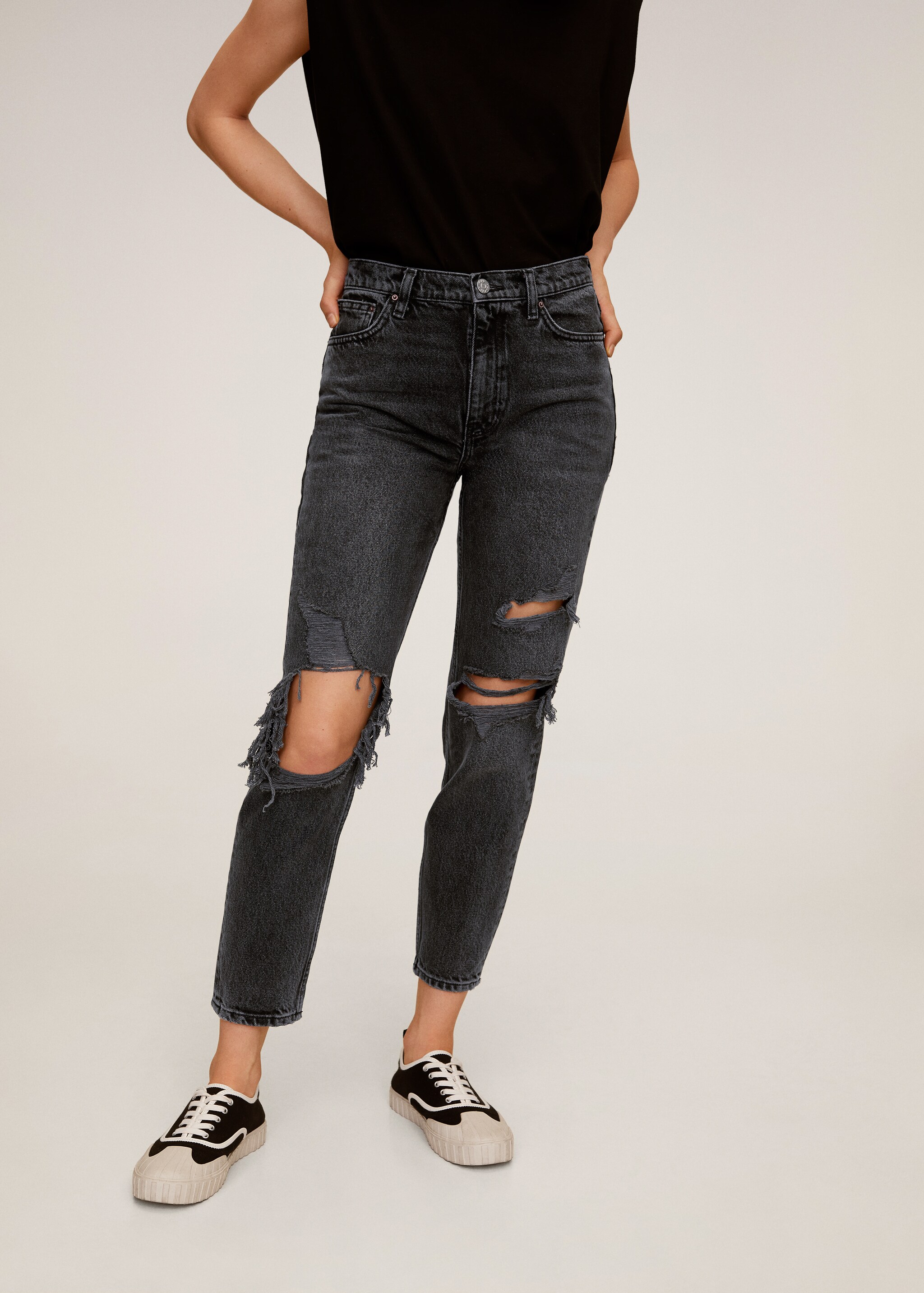 Mom-fit jeans - Medium plane
