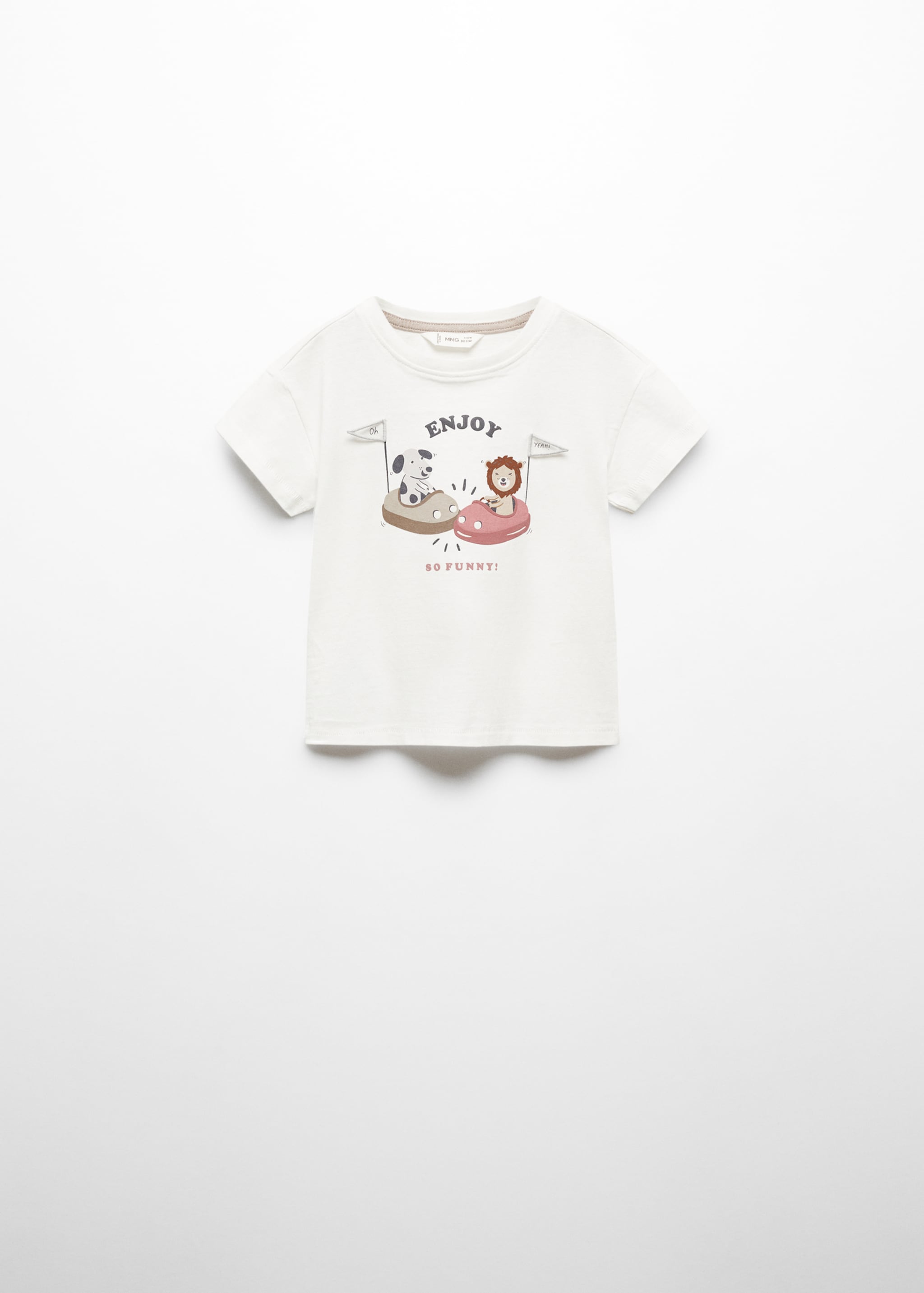 Printed cotton-blend T-shirt - Article without model
