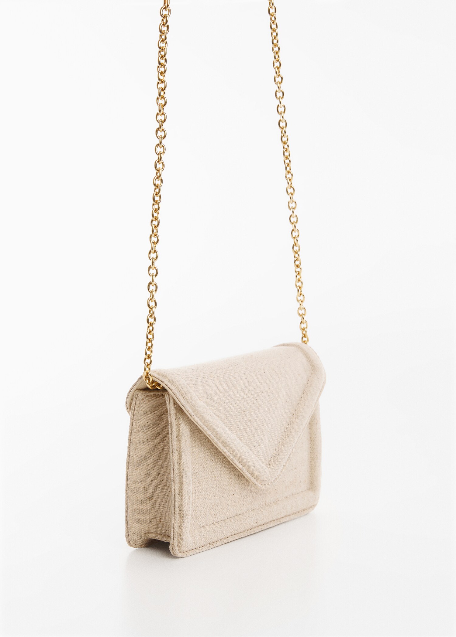 Textured bag with flap - Medium plane