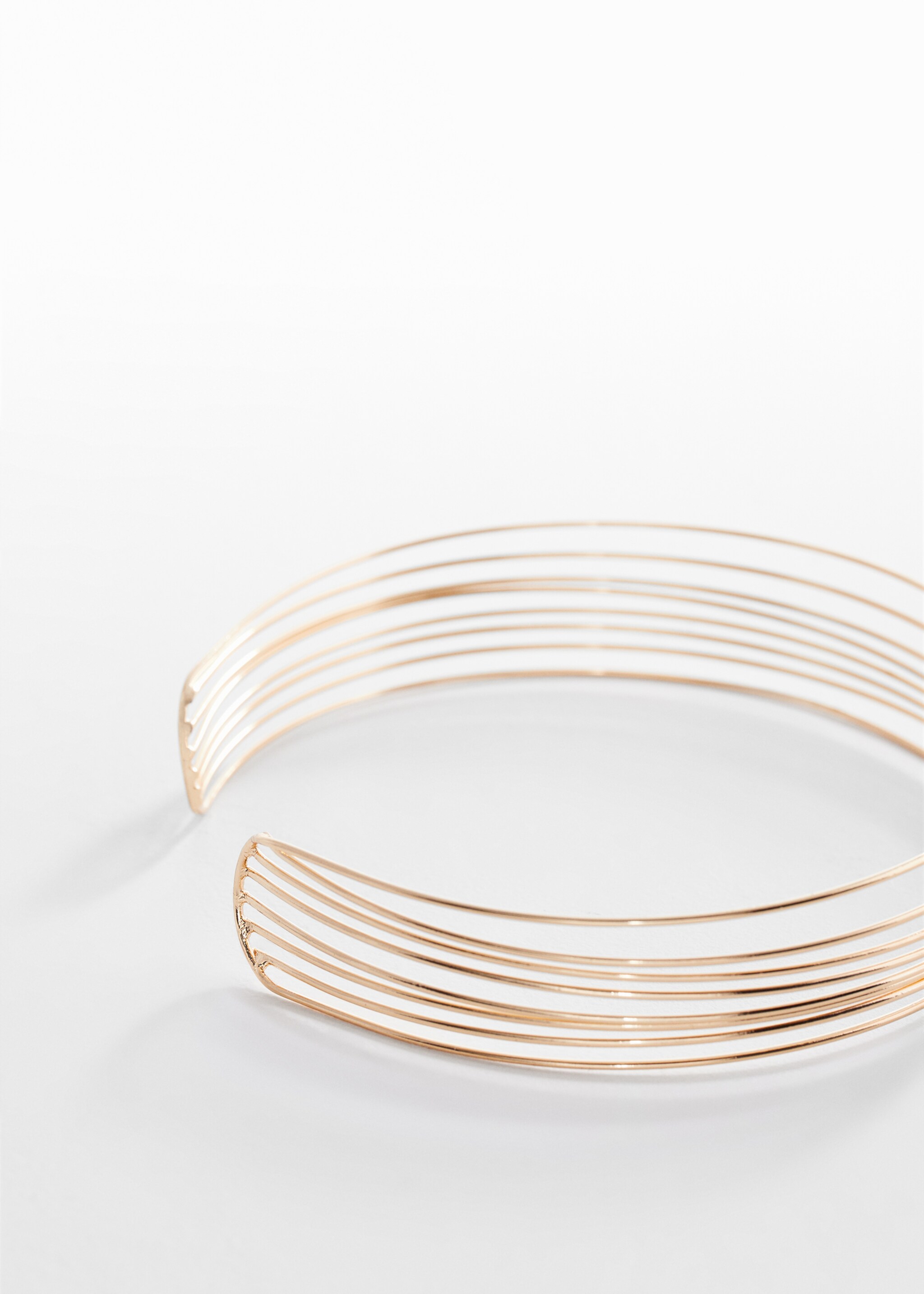 Rigid choker - Medium plane, Gold. Ref: 67004781-00.