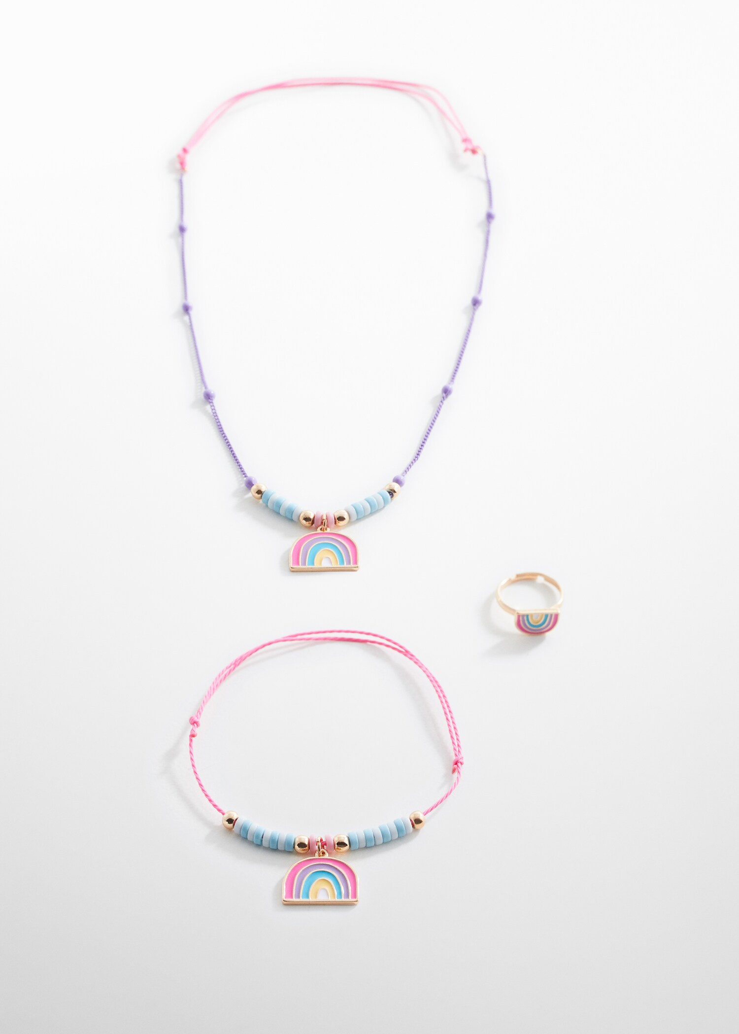 Necklace bracelet and ring set - Article without model