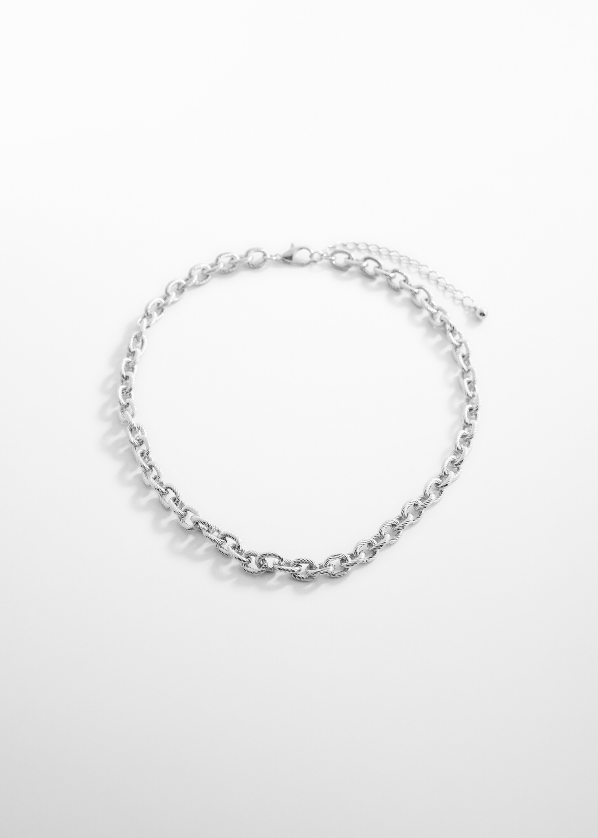Link chain necklace - Article without model, Silver. Ref: 67004796-00.