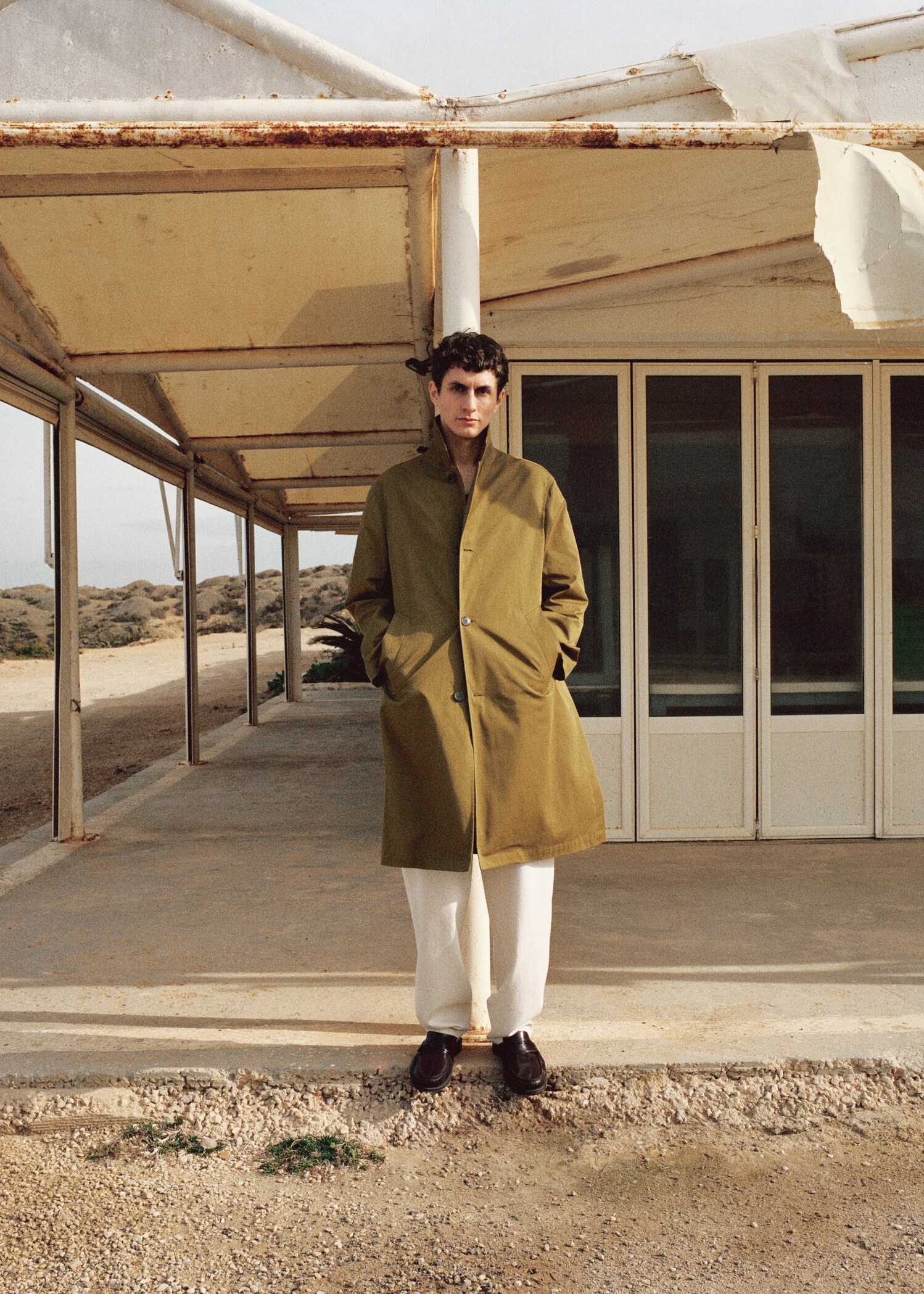 Gabardina relaxed fit algodón - Detalle del artículo 5