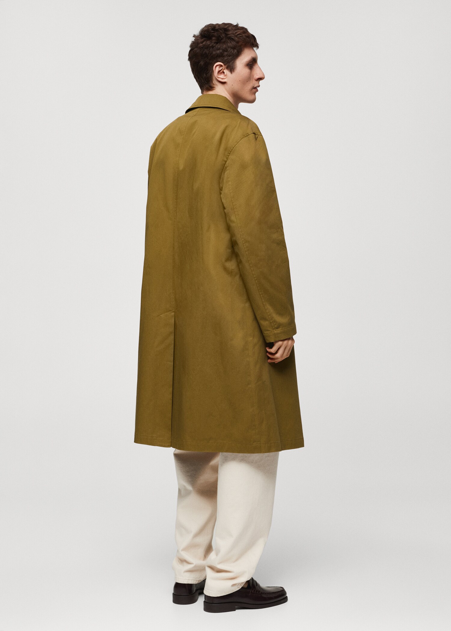 Gabardina relaxed fit algodón - Reverso del artículo