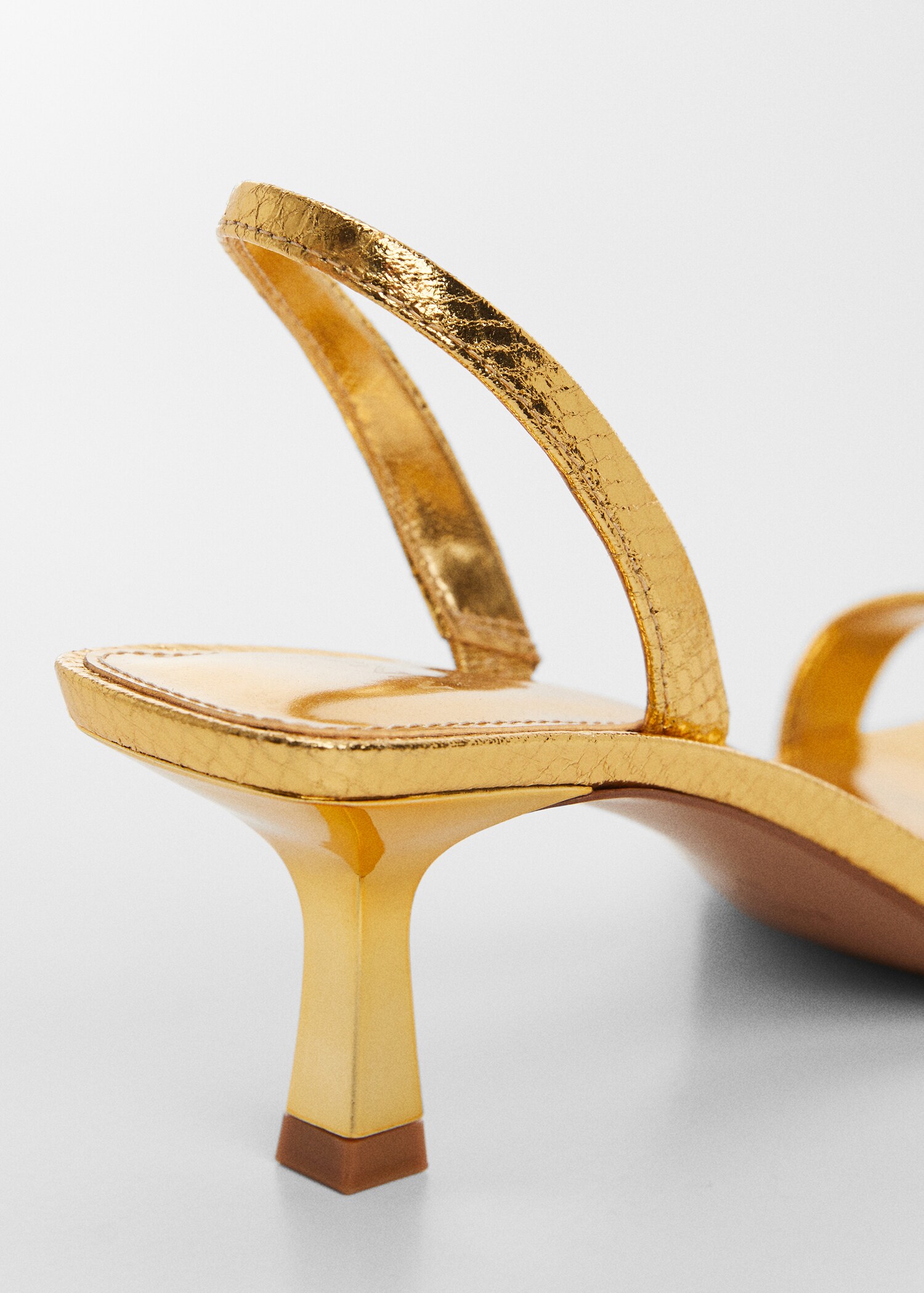 Metallic snake sandals - Details of the article 1