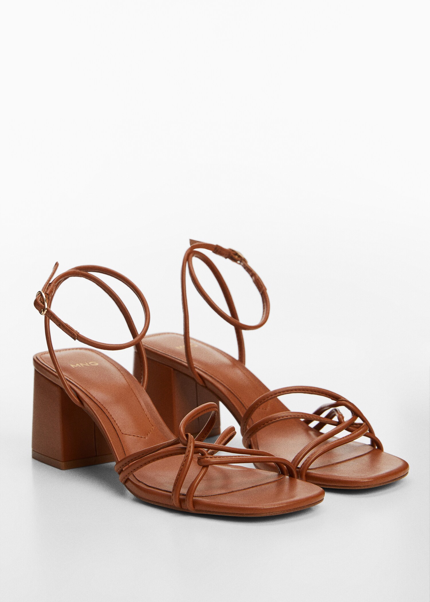 Strappy heeled sandals - Medium plane