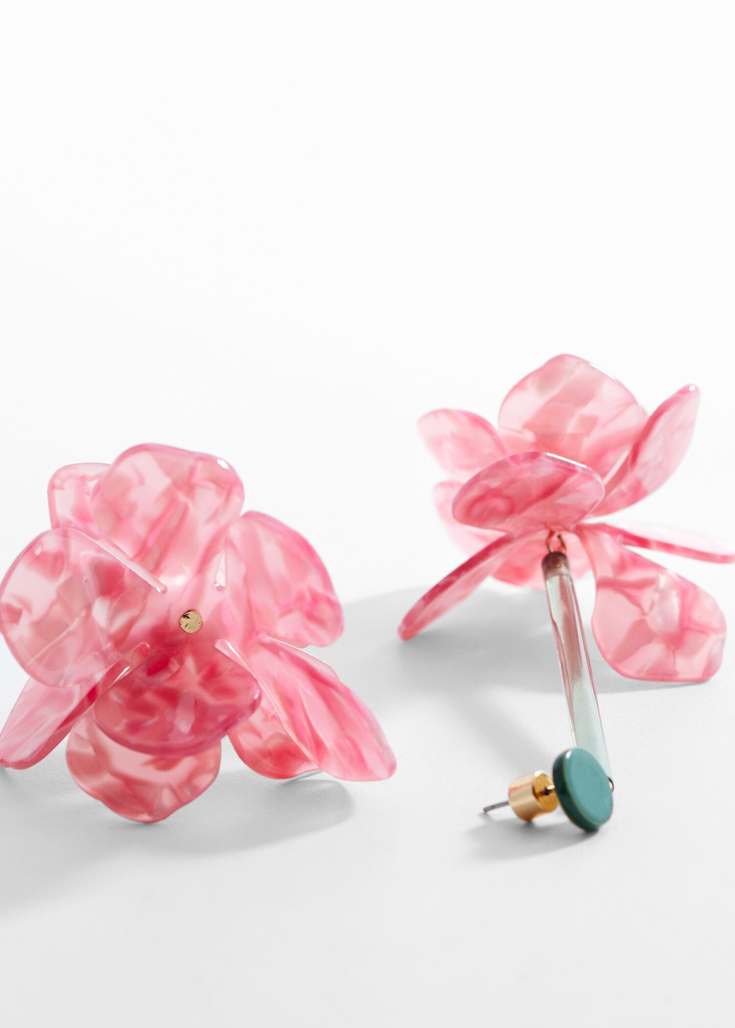 Flower pendant earrings - Medium plane