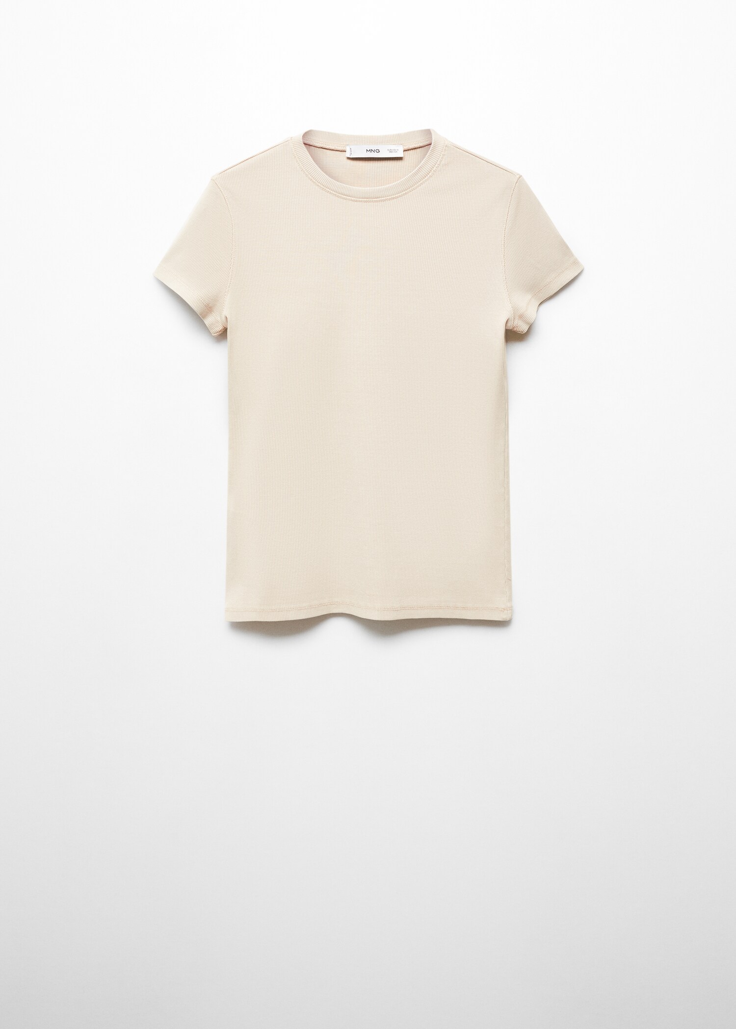 Washed ribbed t-shirt - Article without model
