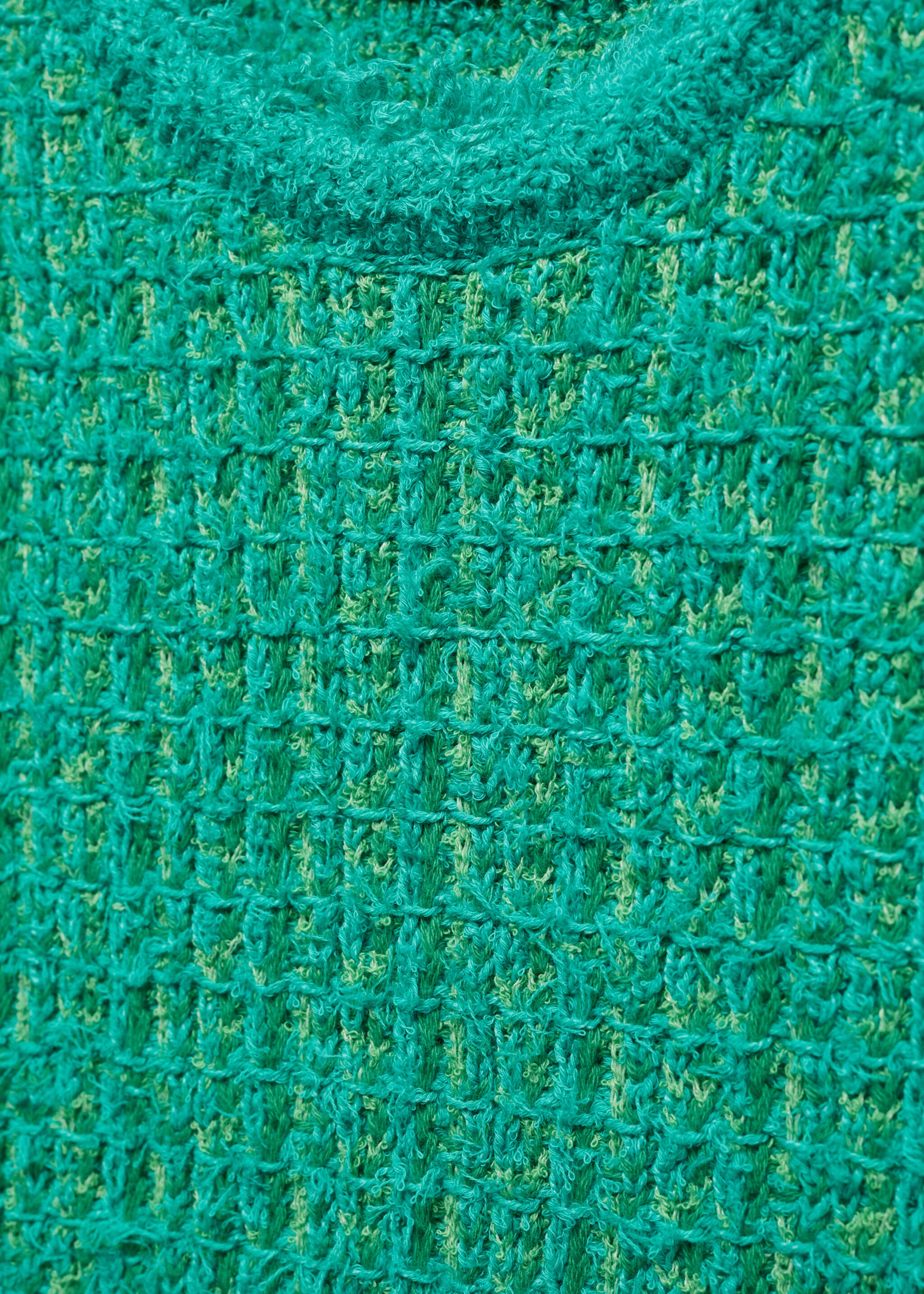 Tweed top with frayed detail - Details of the article 8