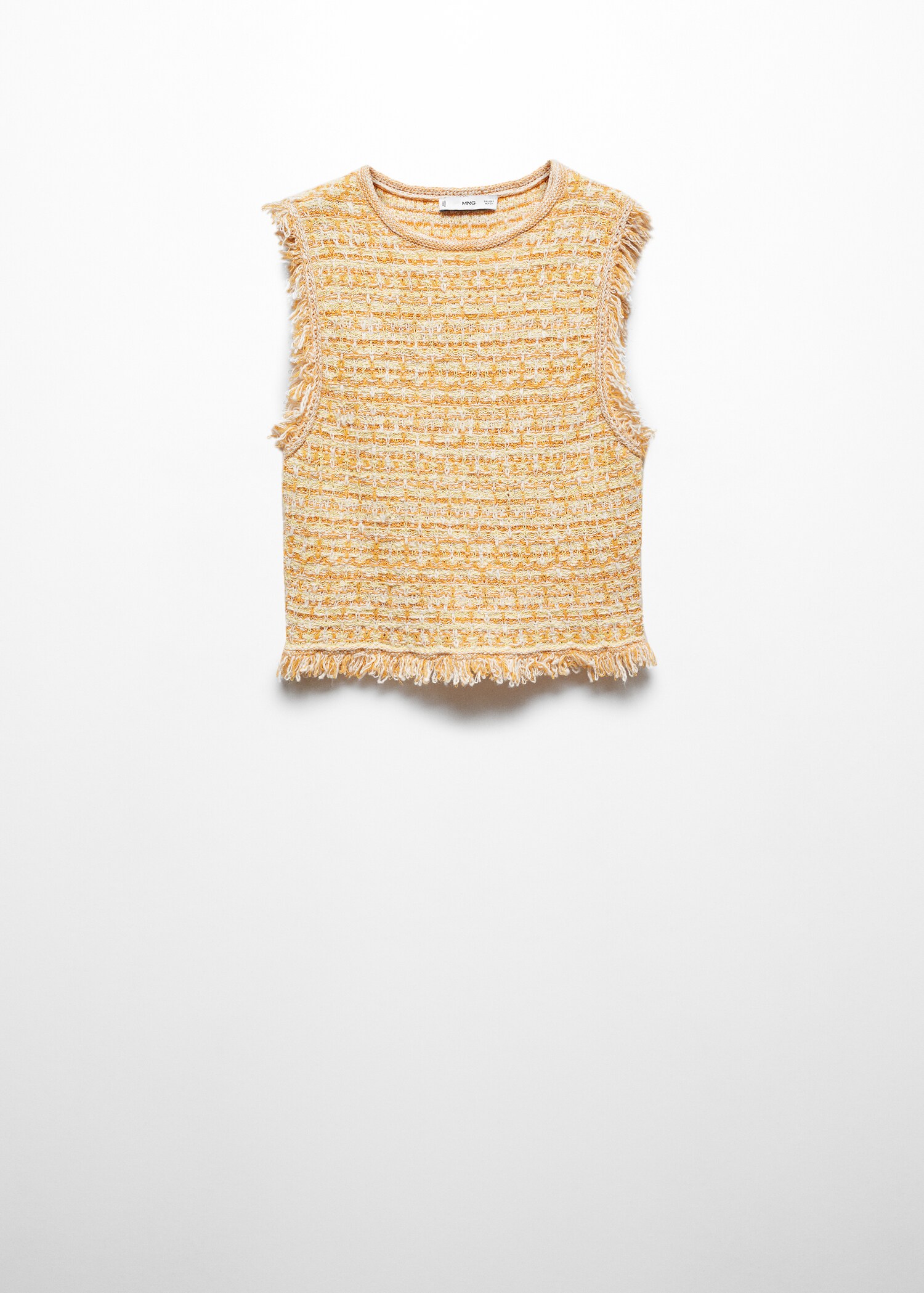 Tweed-Top mit ausgefranstem Detail - Artikel ohne Model