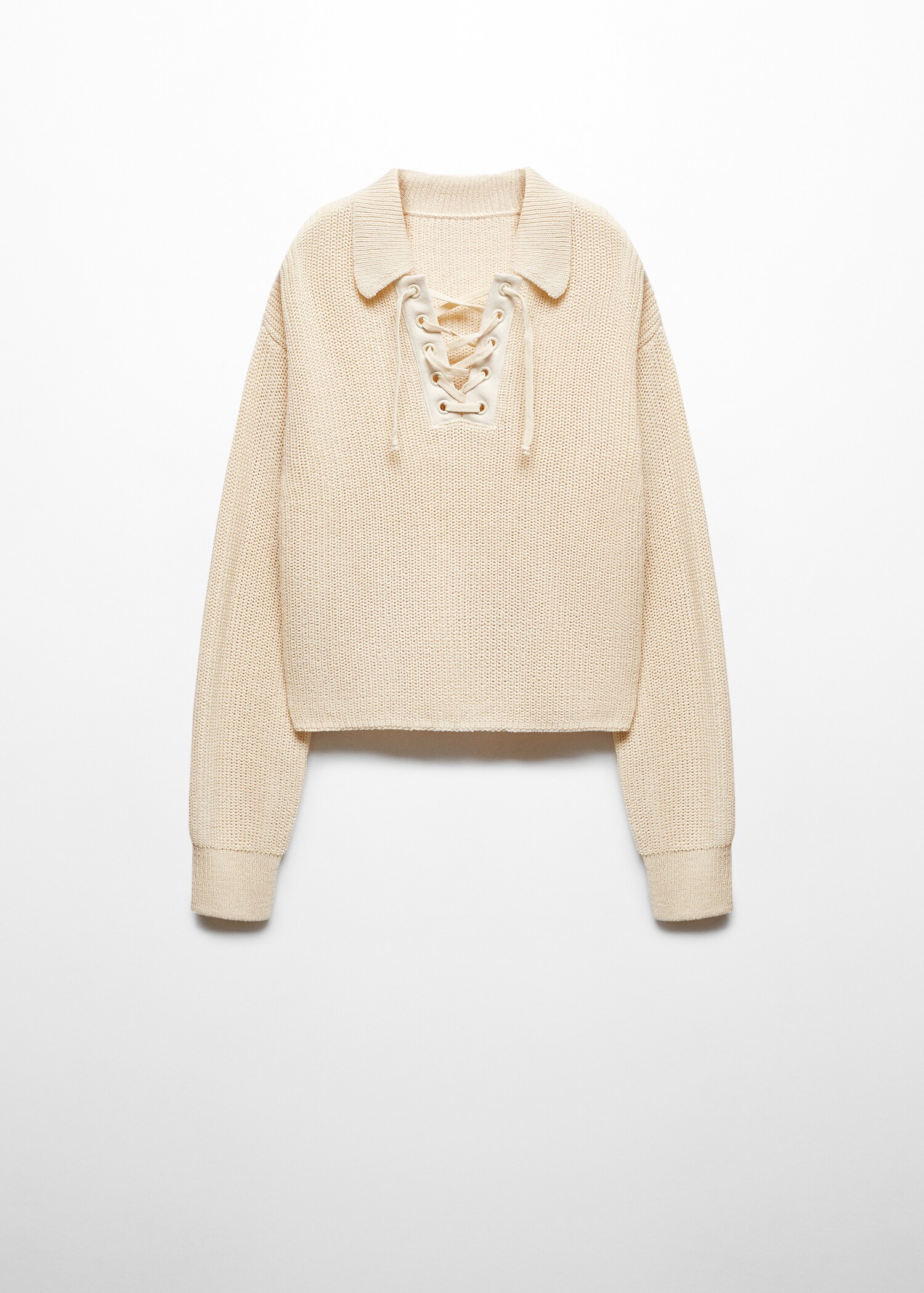 Jersey cuello pico cordón - Artículo sin modelo