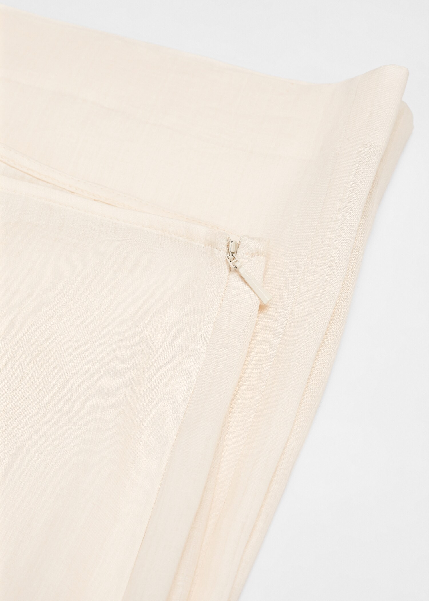 100% ramie straight trousers - Details of the article 8