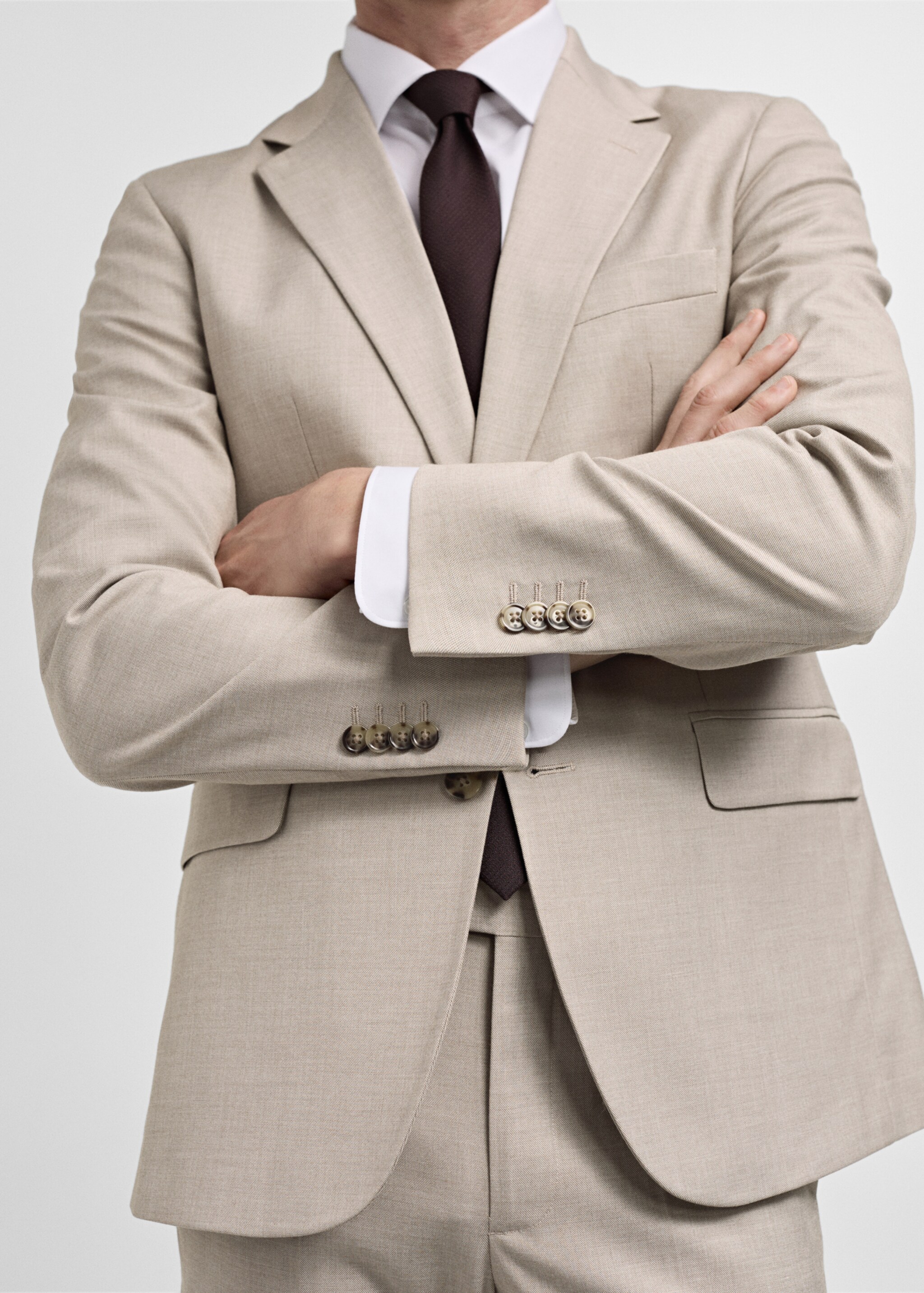 Slim fit fazonú öltönyzakó comfort stretch anyagból - A termék adatai 6