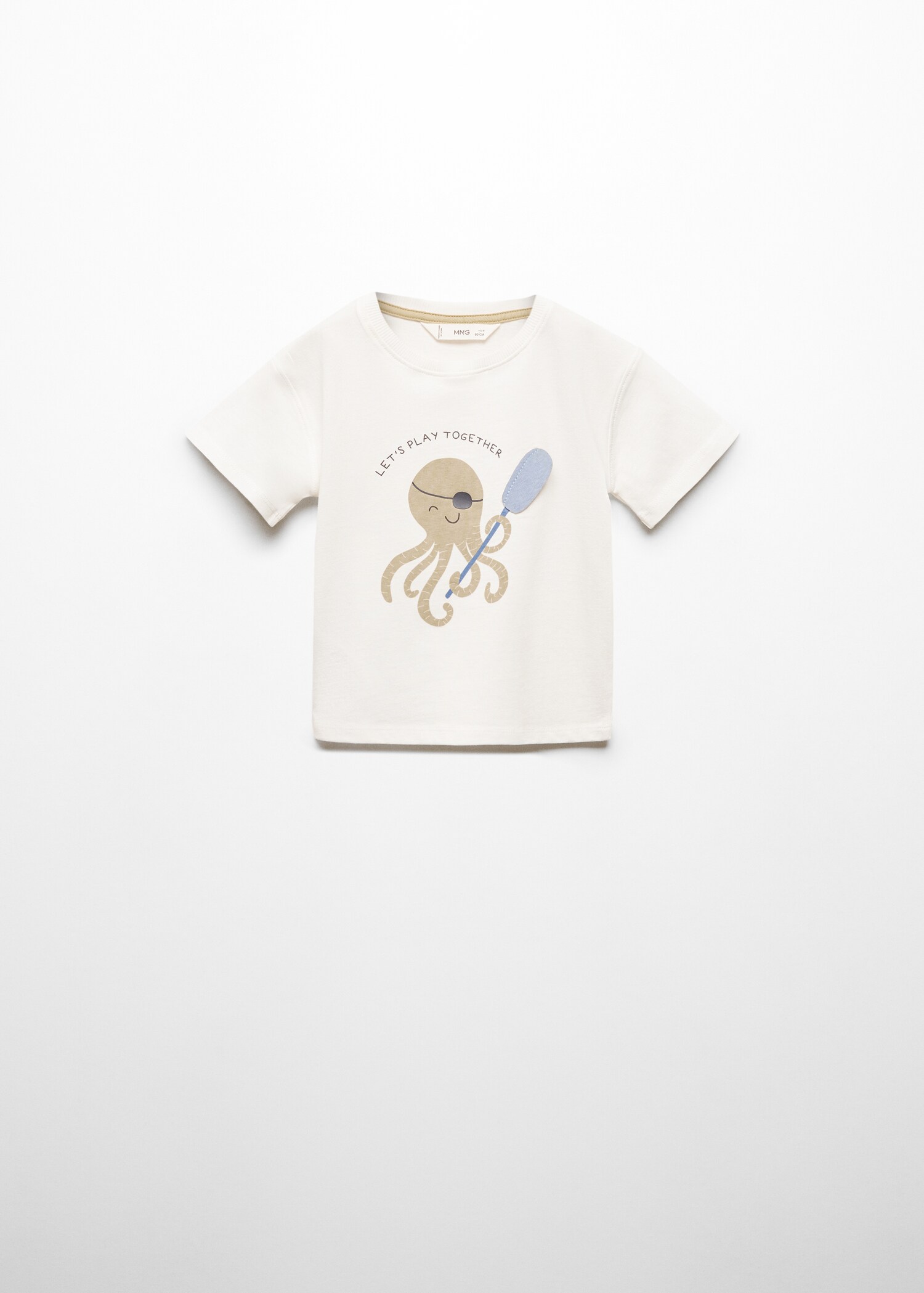 Printed cotton-blend T-shirt - Article without model