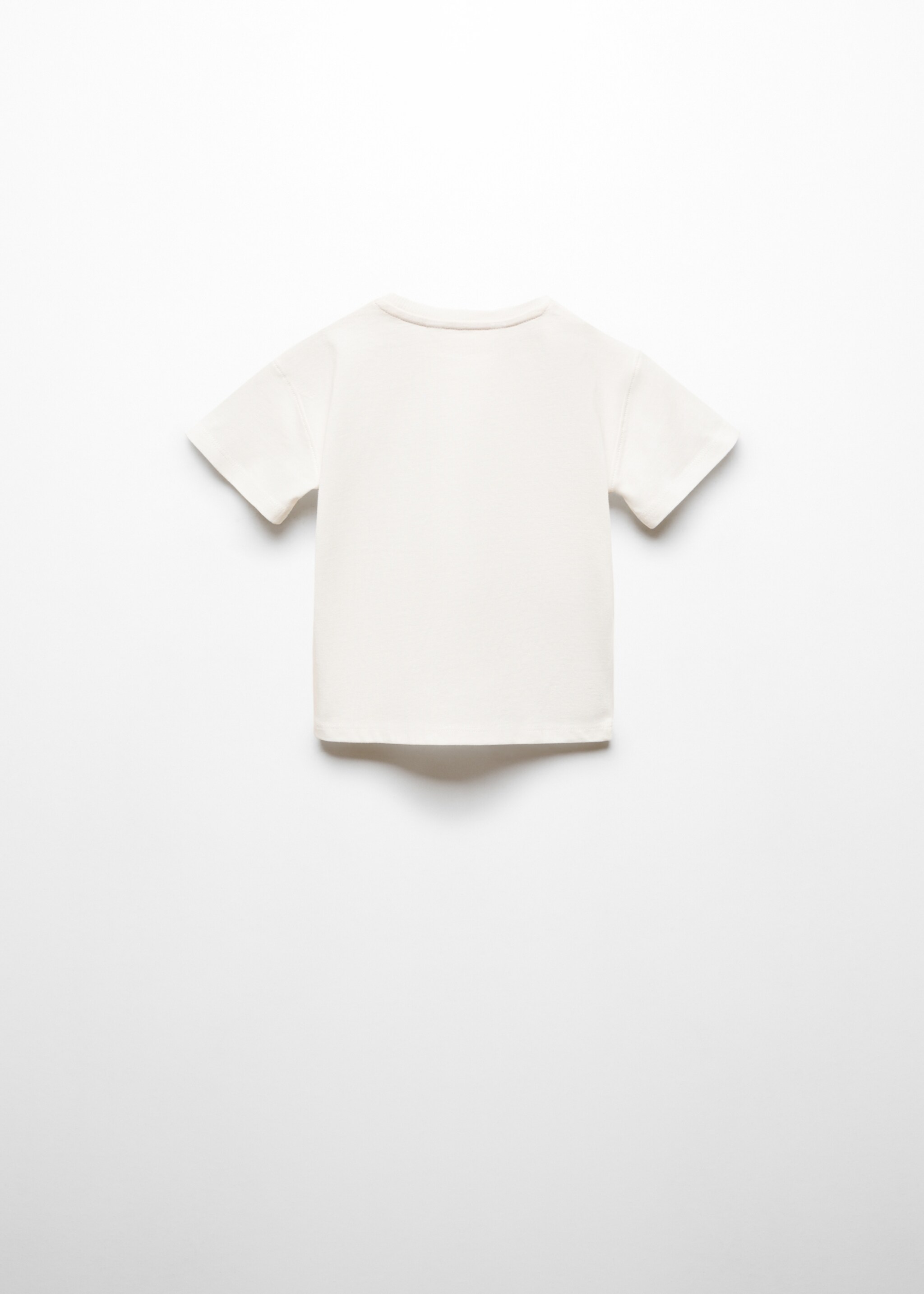 Bedrucktes Baumwoll-T-Shirt - Rückseite des Artikels