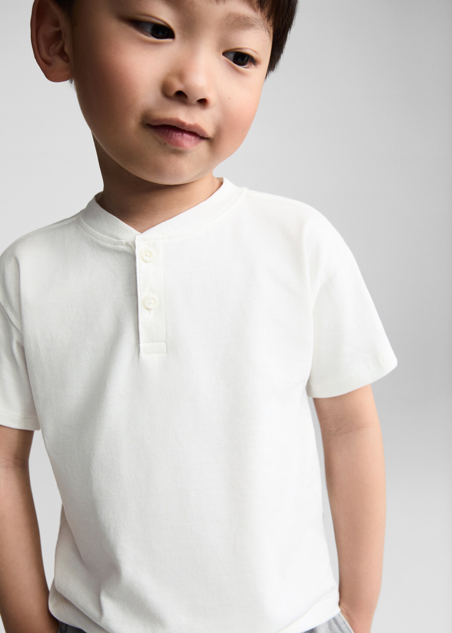 Essential cotton-blend T-shirt - Details of the article 1