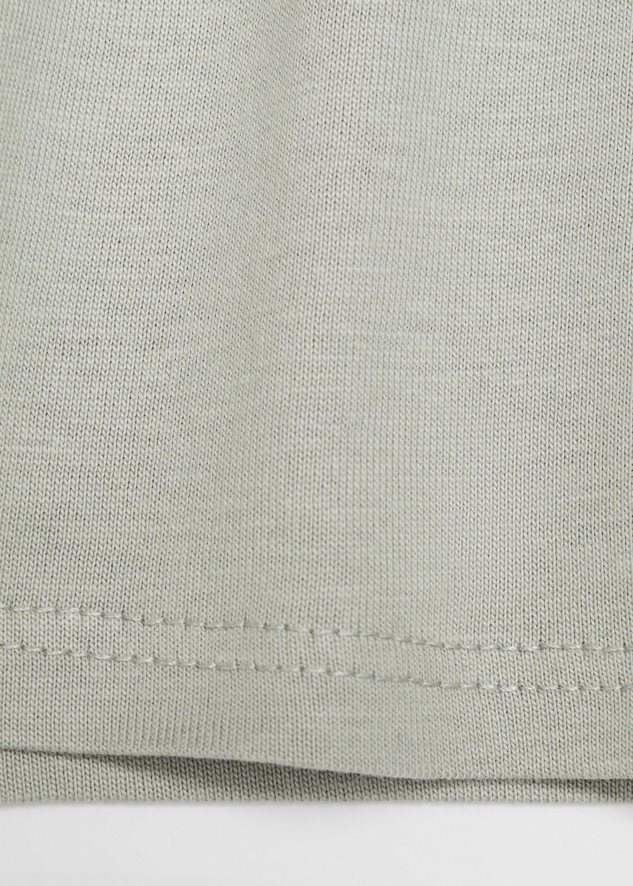 Basic-T-Shirt aus Baumwolle - Detail des Artikels 0, Khaki. Ref: 67006004-00.