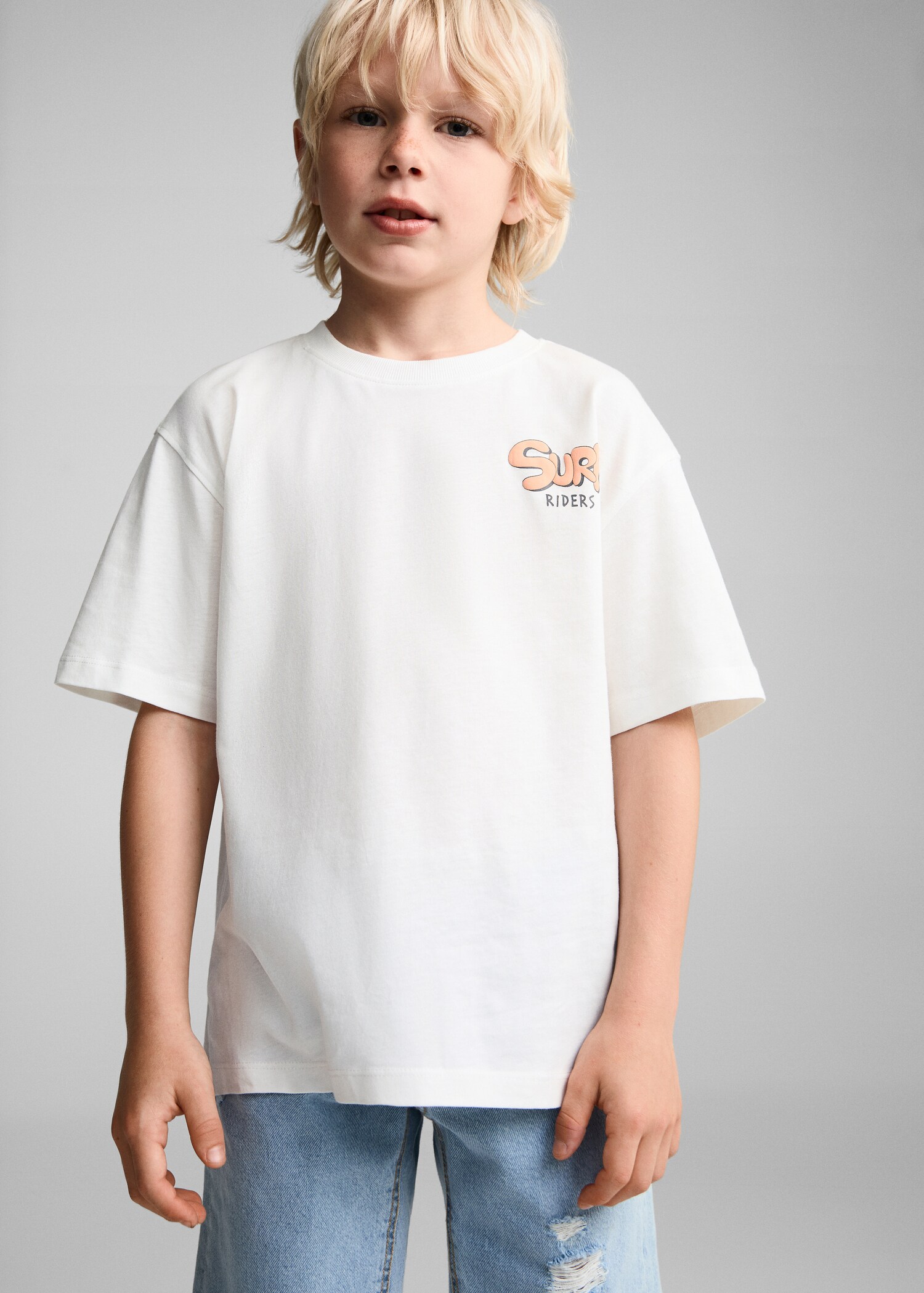 Short-sleeved t-shirt with message - Medium plane
