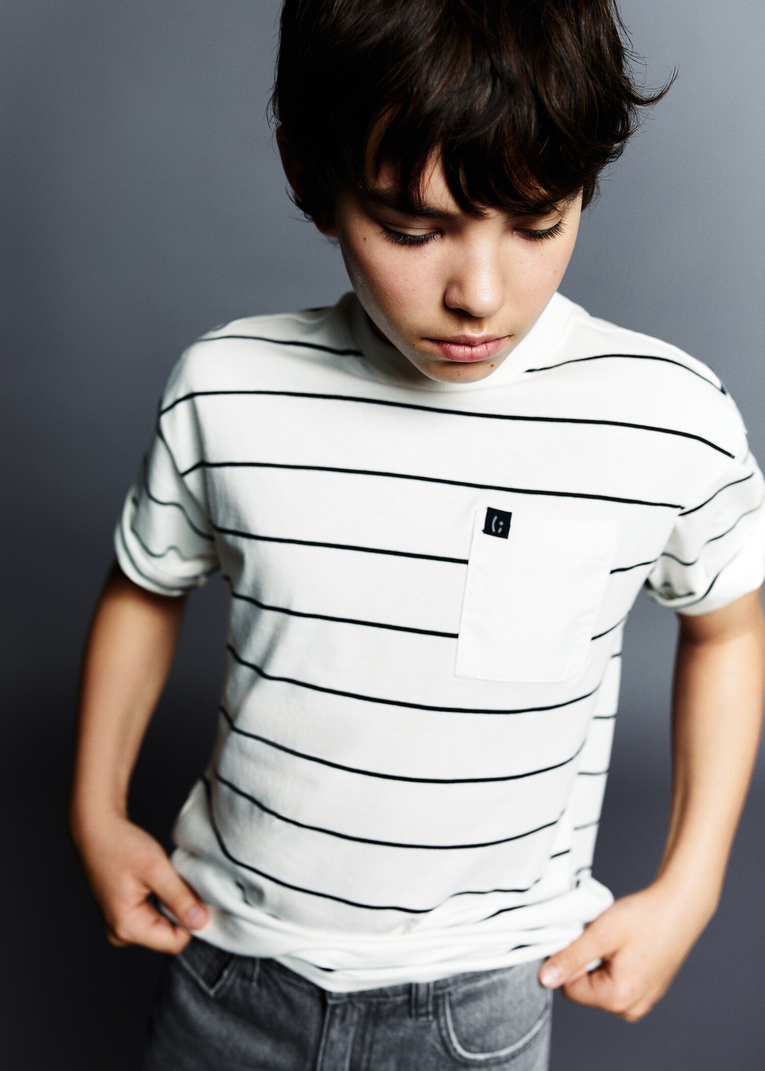 Camiseta rayas bolsillo - Detalle del artículo 1