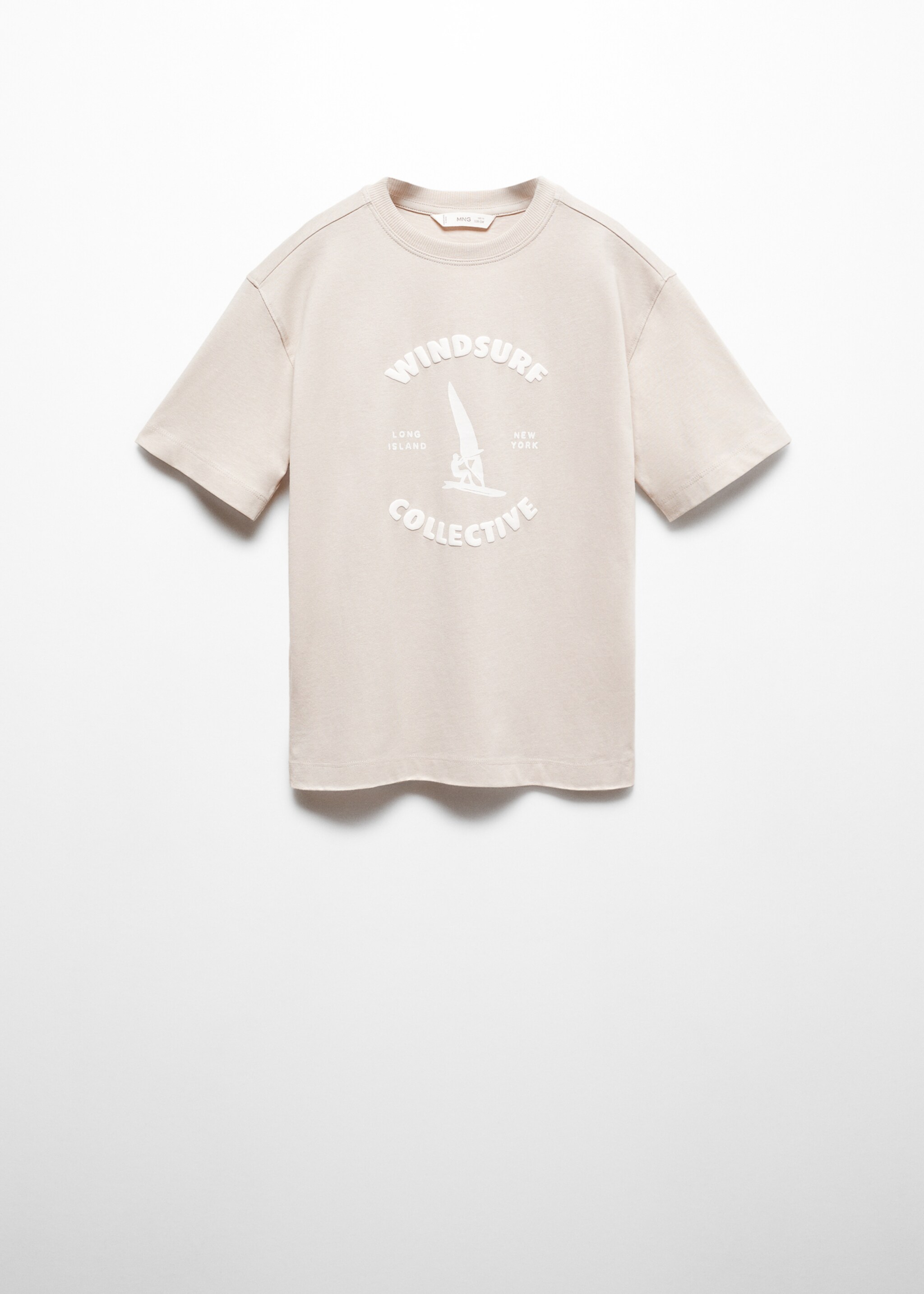 Surf printed t-shirt - Article without model, Sand. Ref: 67006012-00.